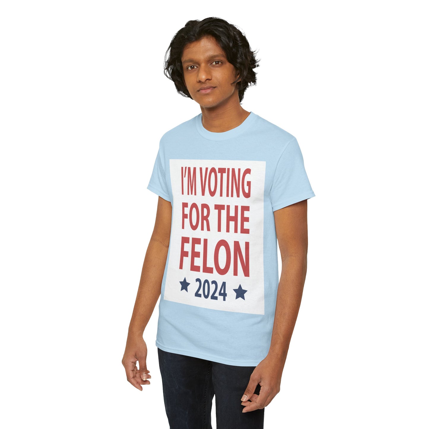 Voting For A Felon Unisex Heavy Cotton Tee