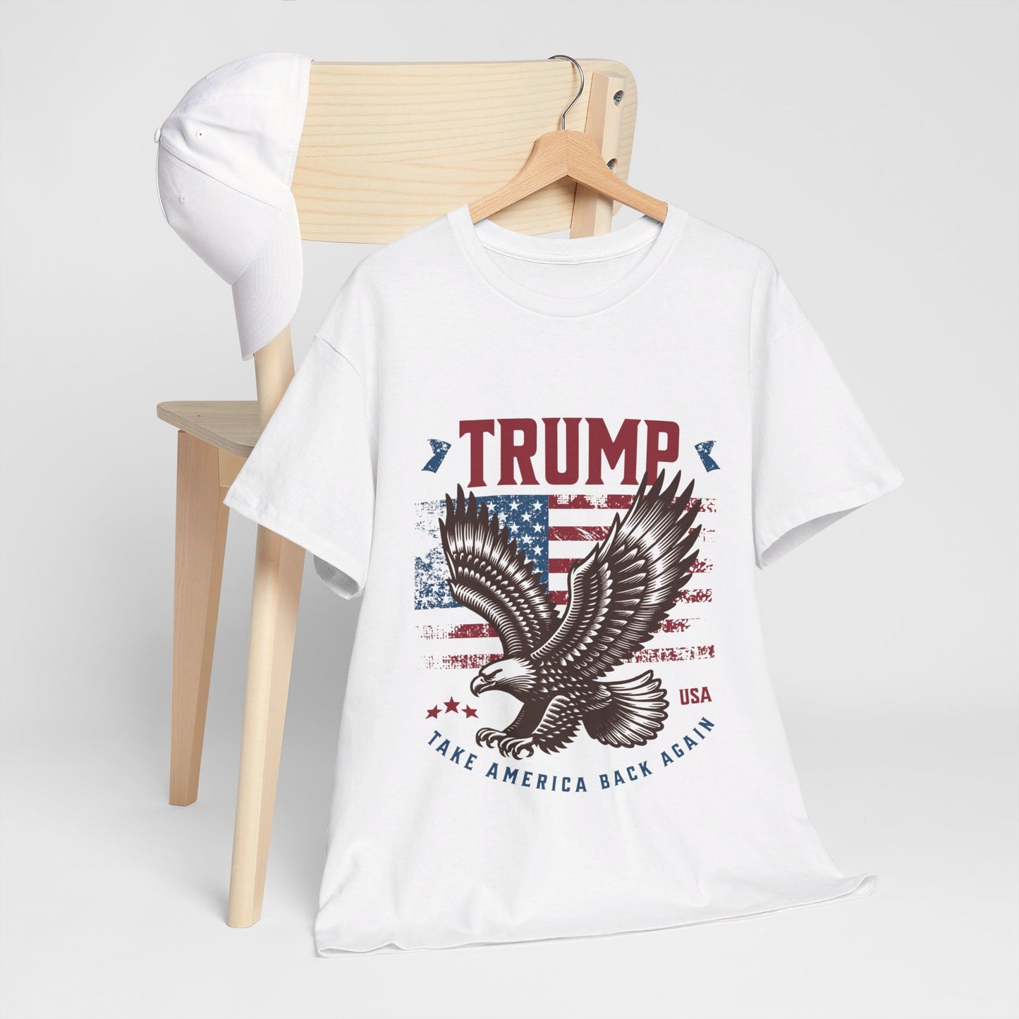 Trump MAGA Eagle Unisex Heavy Cotton Tee