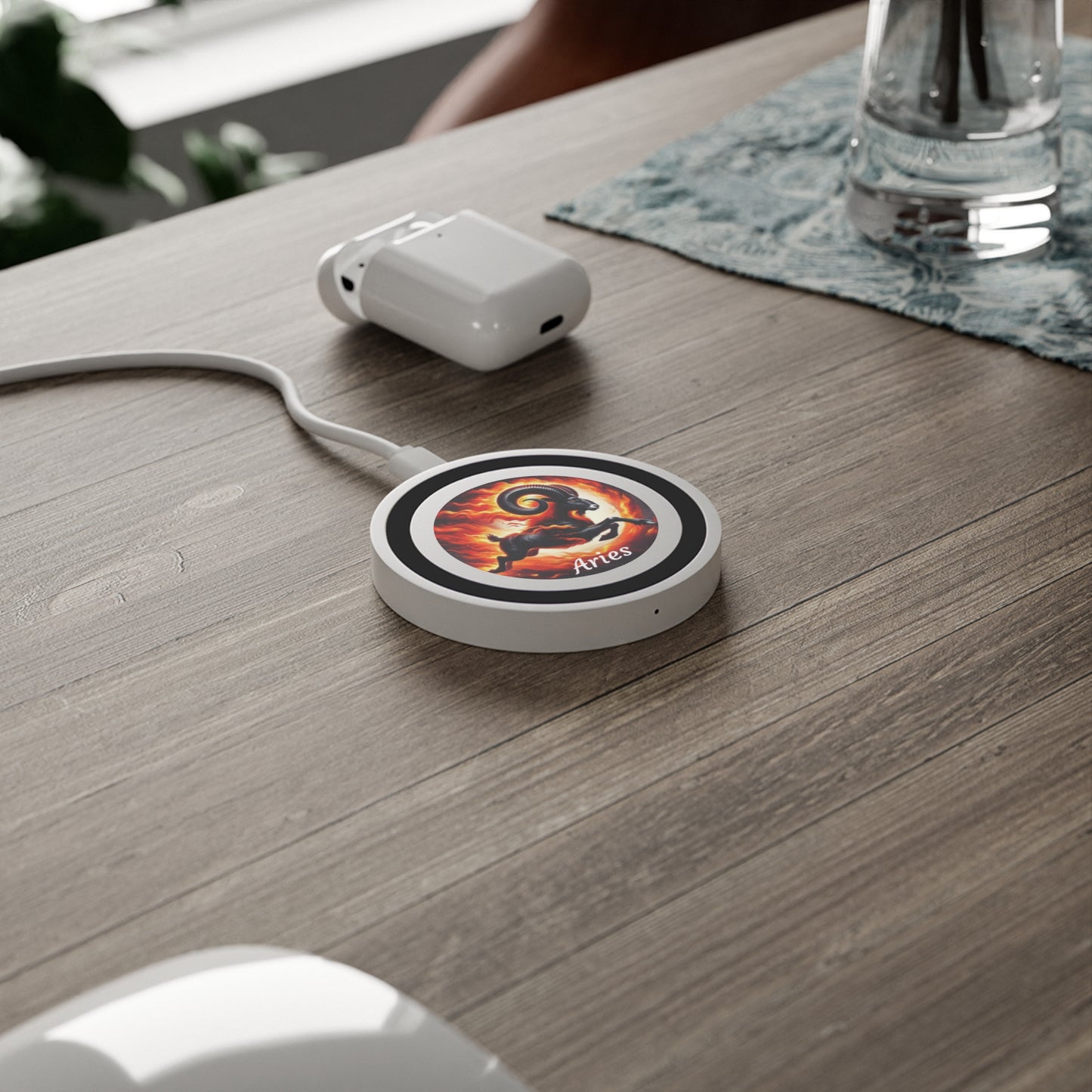 Aries Zodiac Sign Quake Wireless Charging Pad