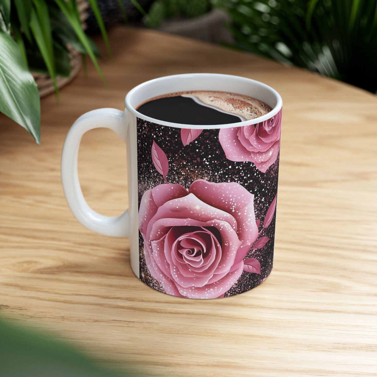 Coquette Rose Mug Ceramic Mug, (11oz, 15oz)