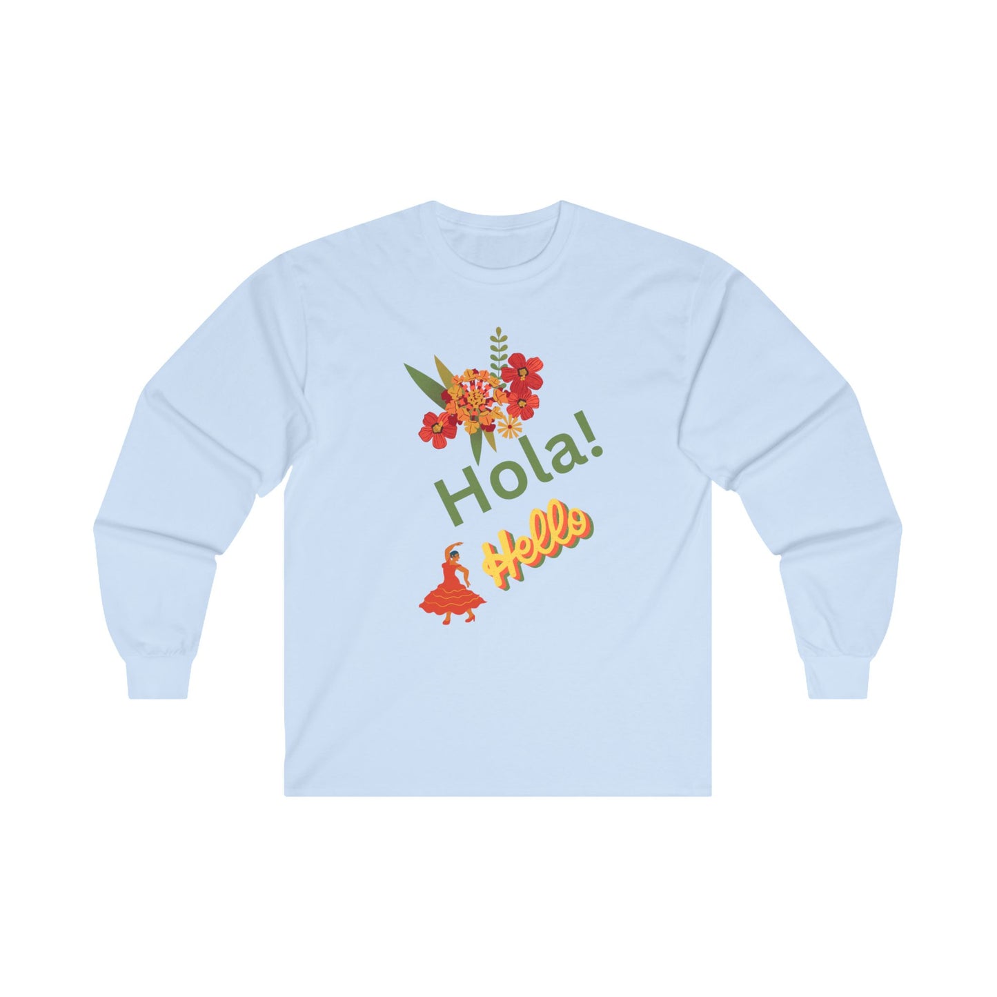 Hello in Spanish Unisex Ultra Cotton Long Sleeve Tee