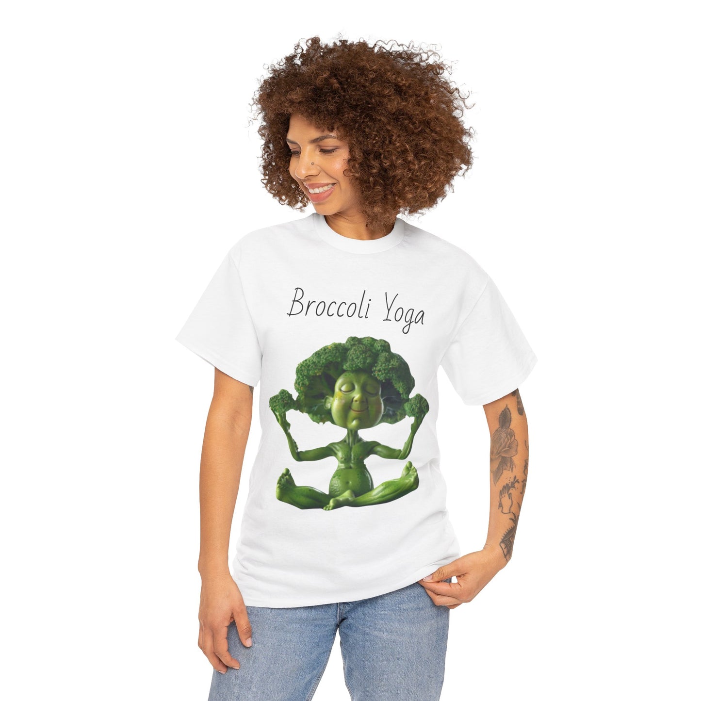 Broccoli Yoga Unisex Heavy Cotton Tee