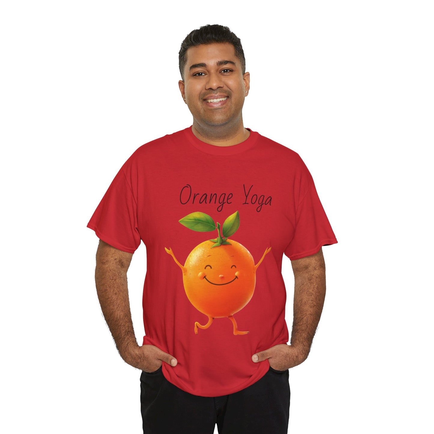 Orange Yoga Unisex Heavy Cotton Tee