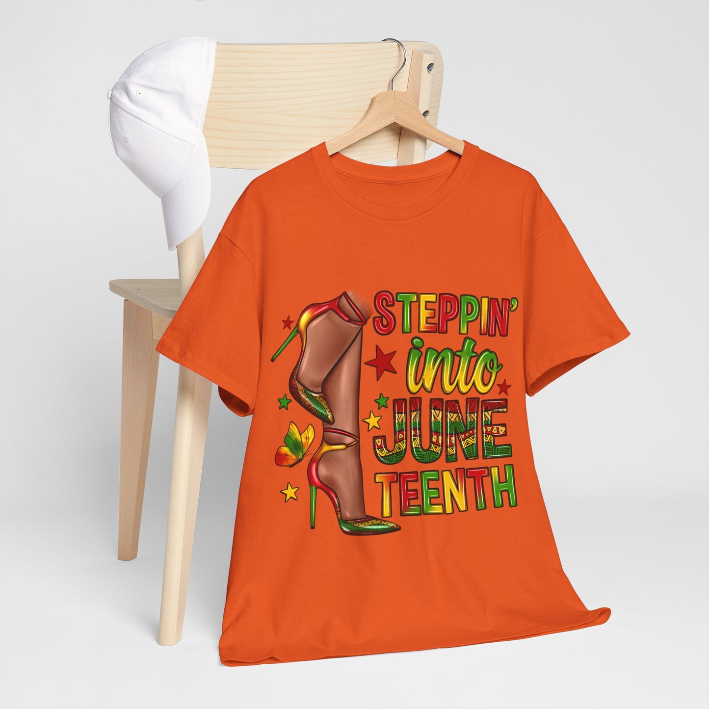 Stepping Into Juneteenth Unisex Heavy Cotton Tee