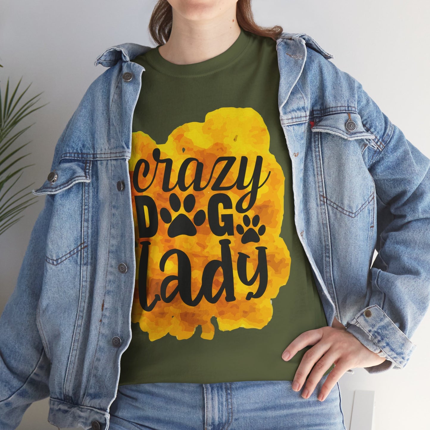 Crazy Dog Lady Unisex Heavy Cotton Tee