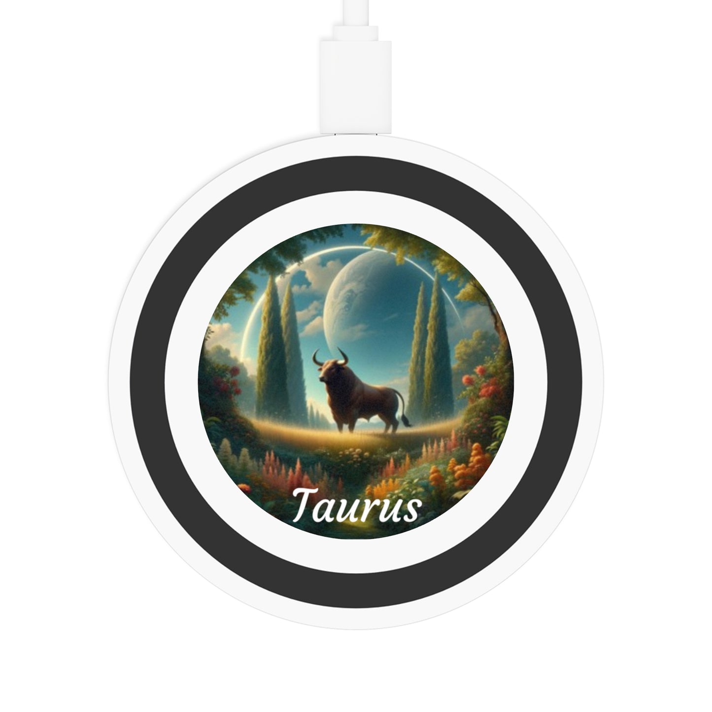 Taurus Zodiac Sign Quake Wireless Charging Pad