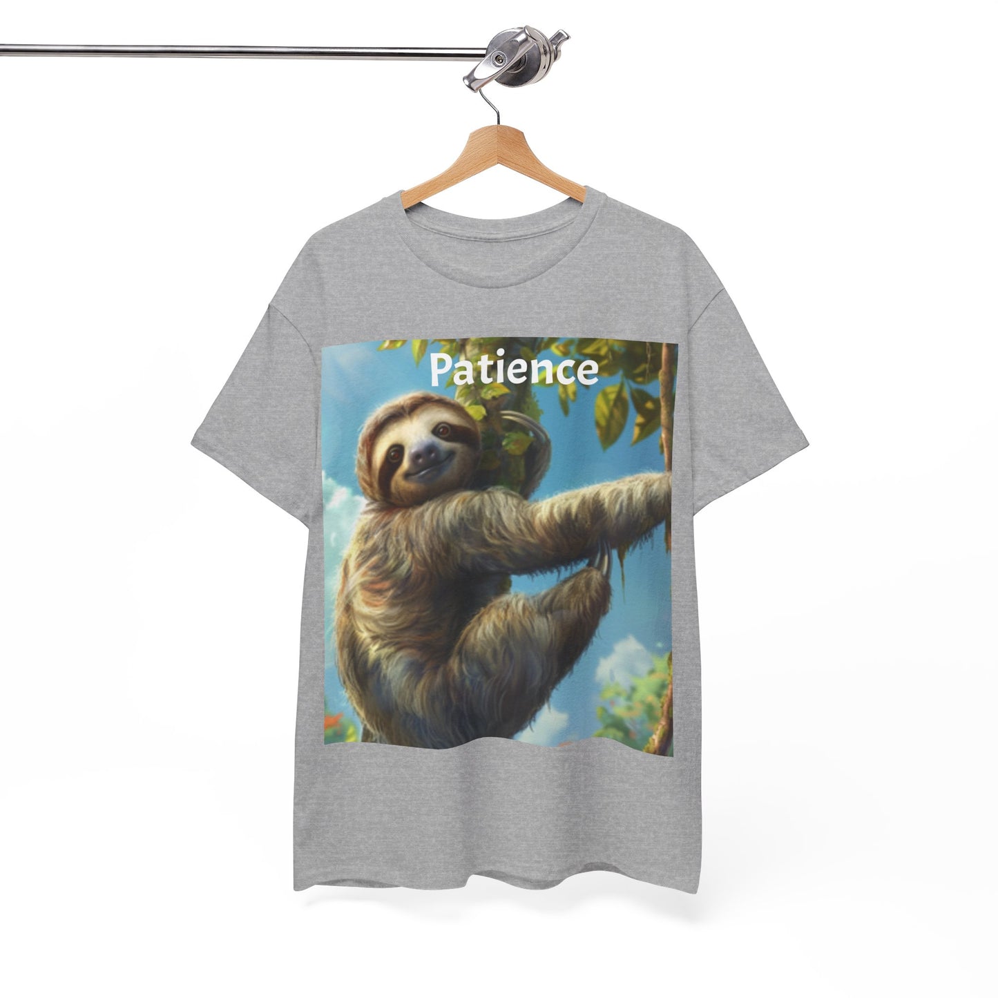 Sloth Patience Unisex Heavy Cotton Tee