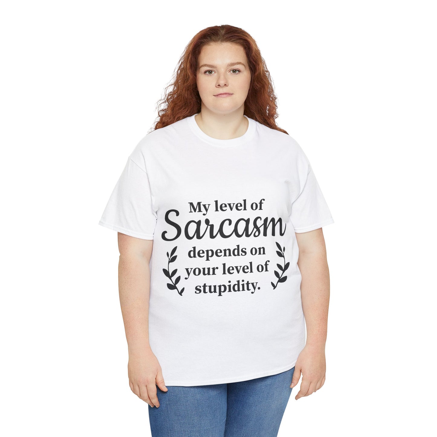 My Level Of Sarcasm Unisex Heavy Cotton Tee