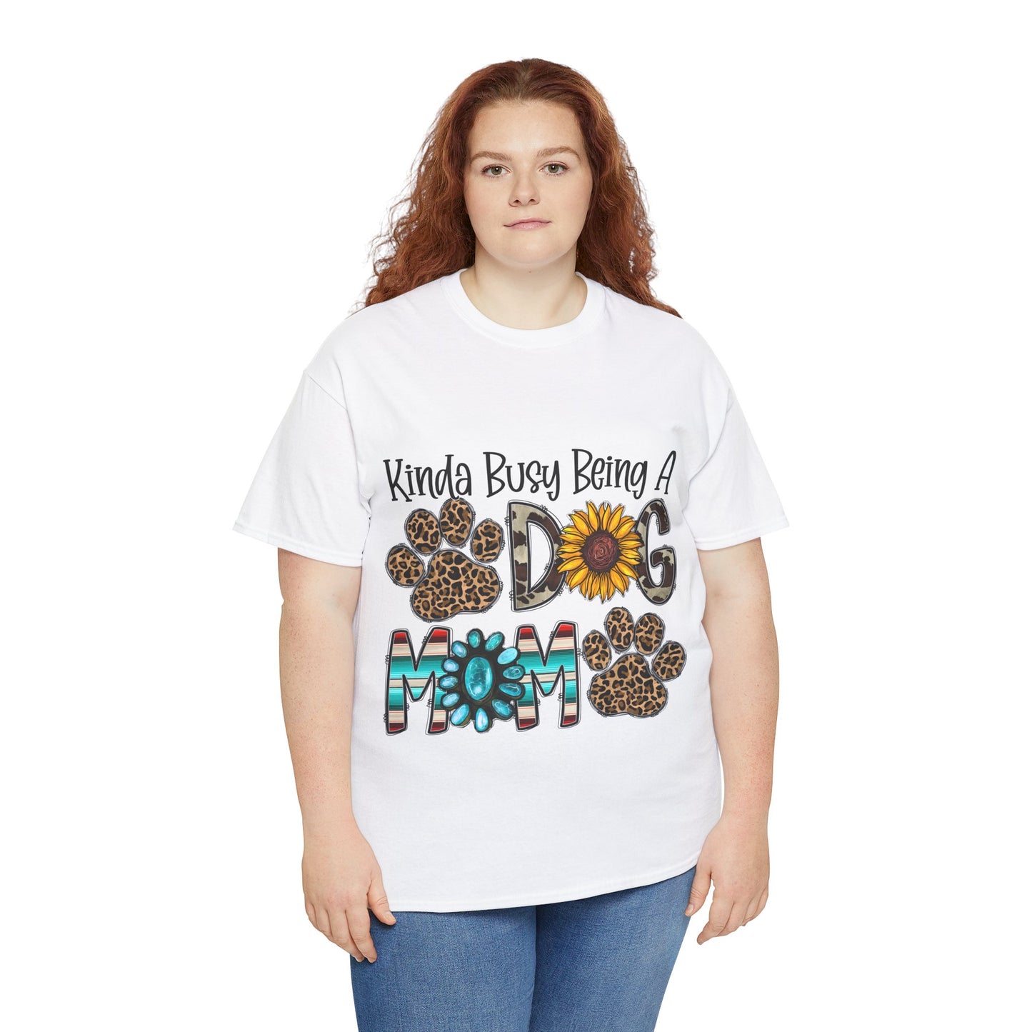 Busy Dog Mom Unisex Heavy Cotton Tee