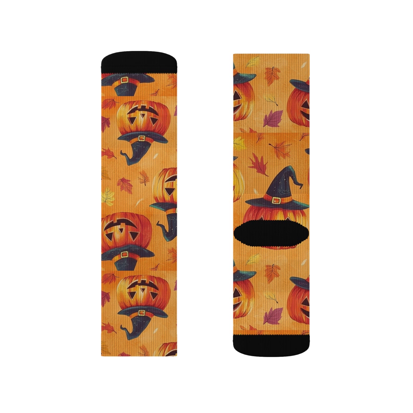 Pumpkin Halloween Sublimation Socks