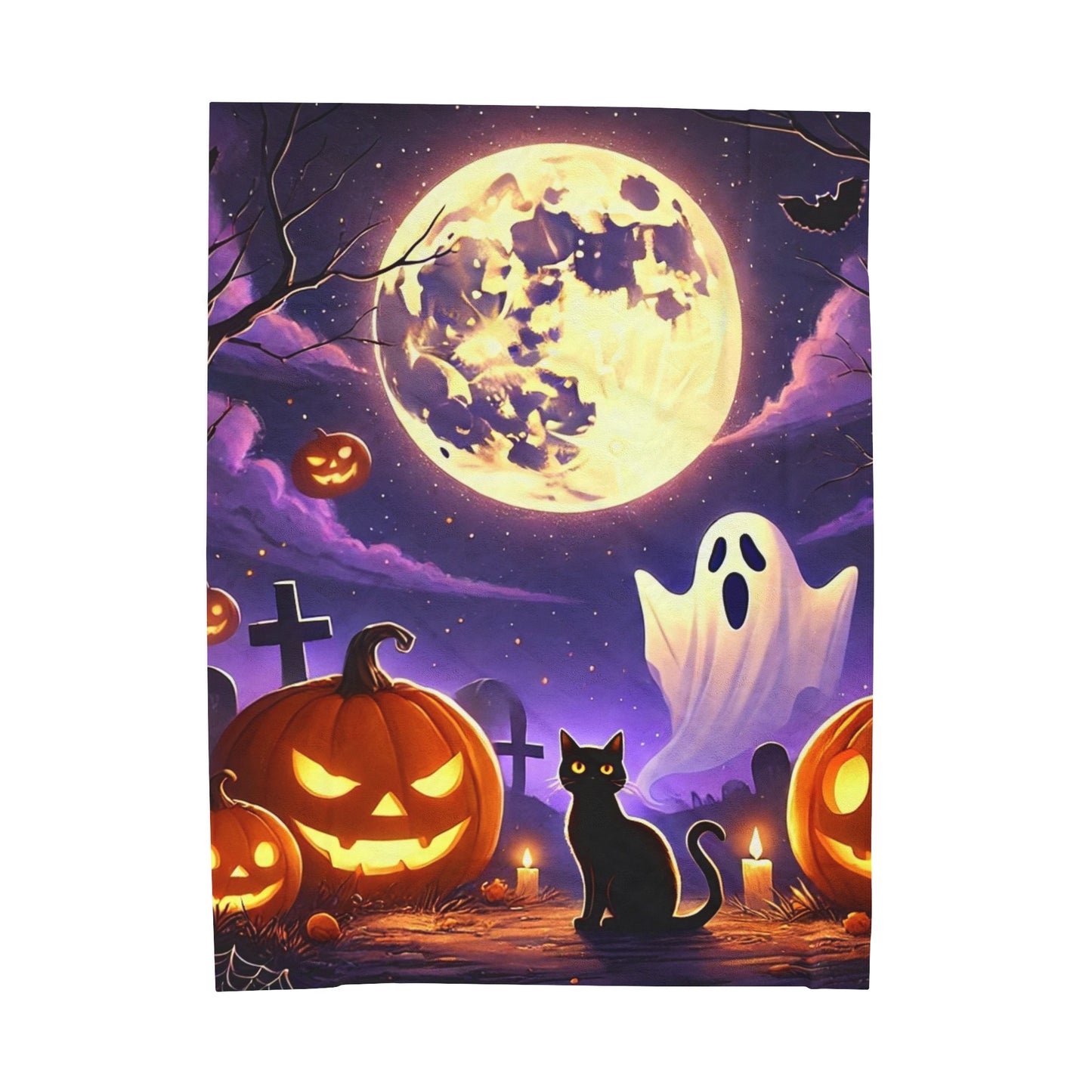 Spooky Halloween Blanket Velveteen Plush Blanket