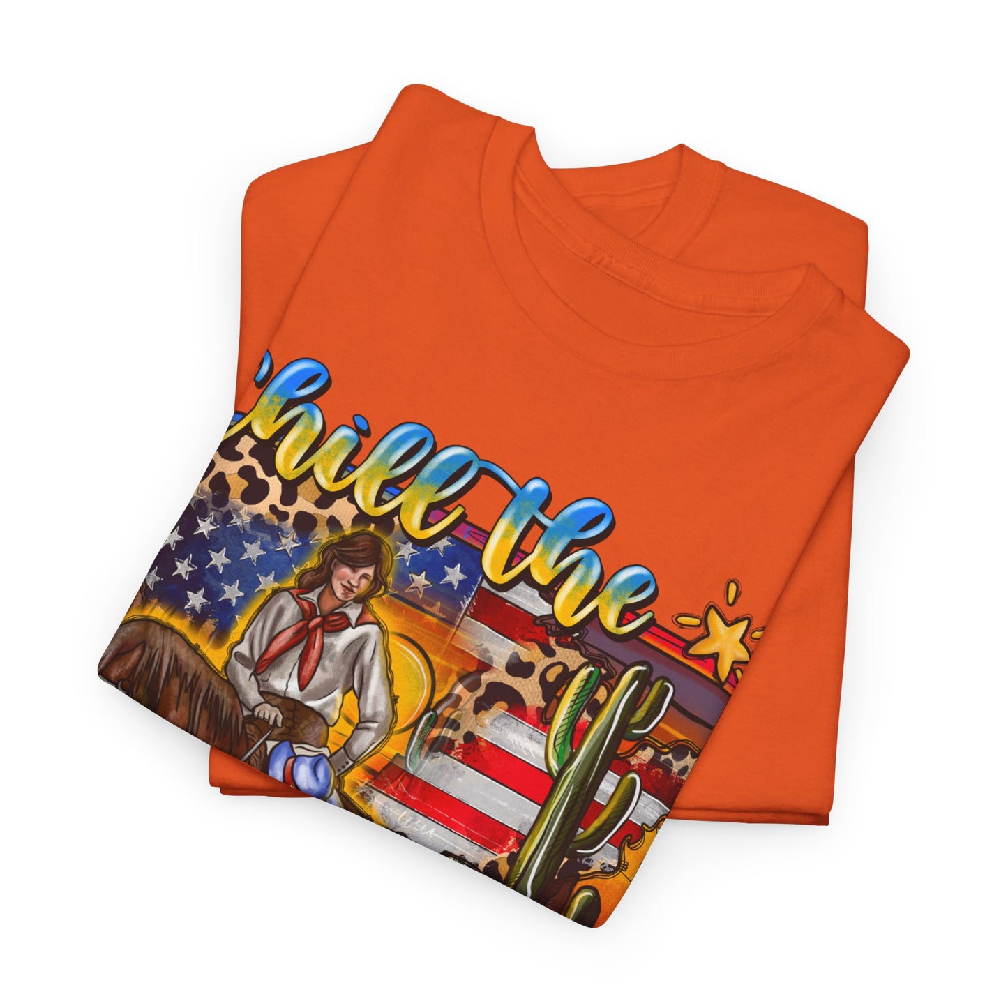 Cowgirl 4th of July Unisex Heavy Cotton Tee