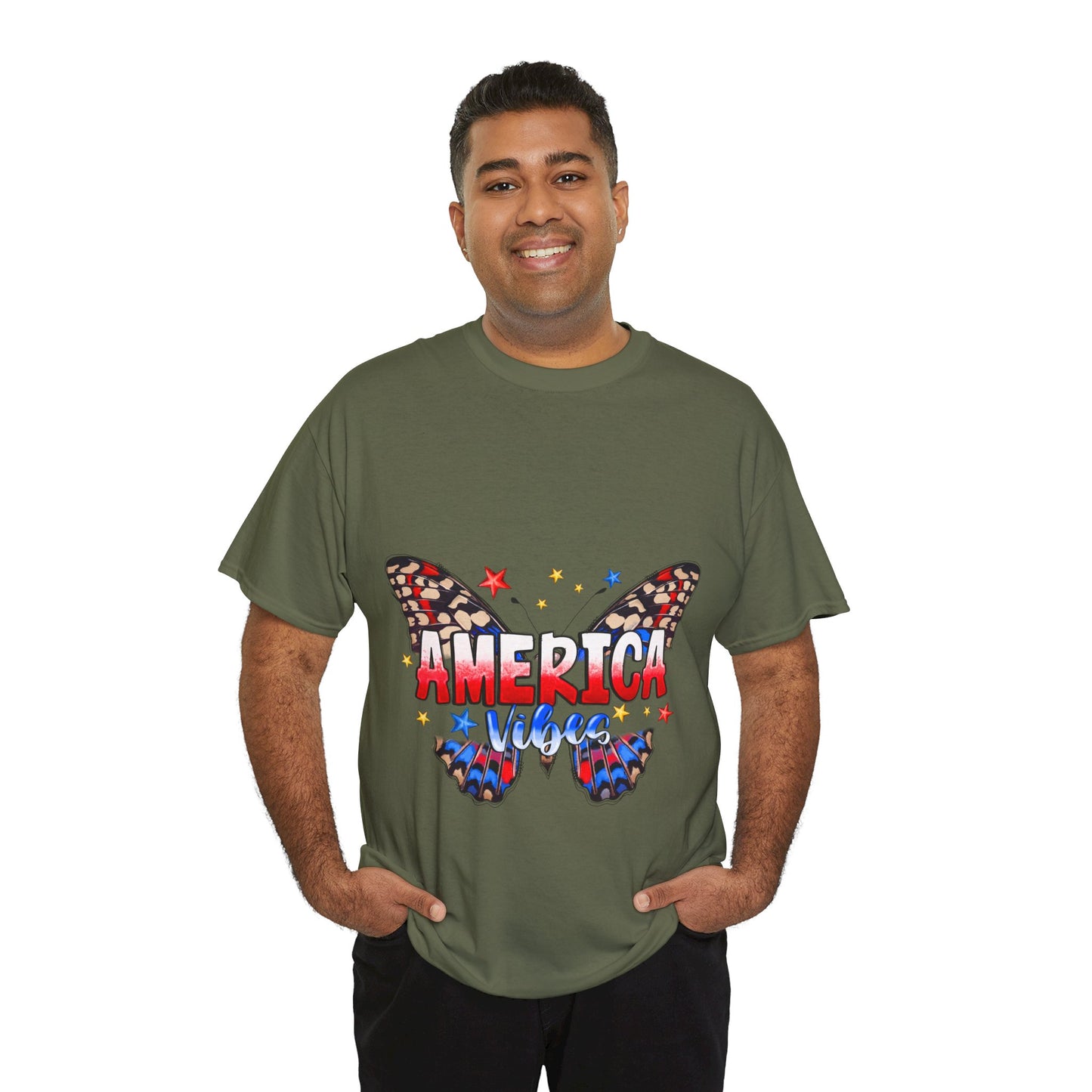 America Vibes Unisex Heavy Cotton Tee