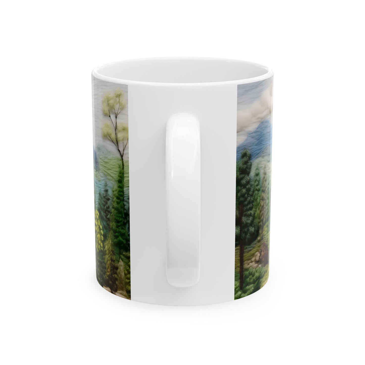 Mountain View Ceramic Mug, (11oz, 15oz)