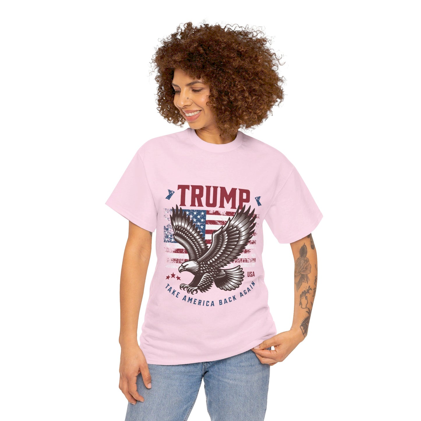 Trump MAGA Eagle Unisex Heavy Cotton Tee