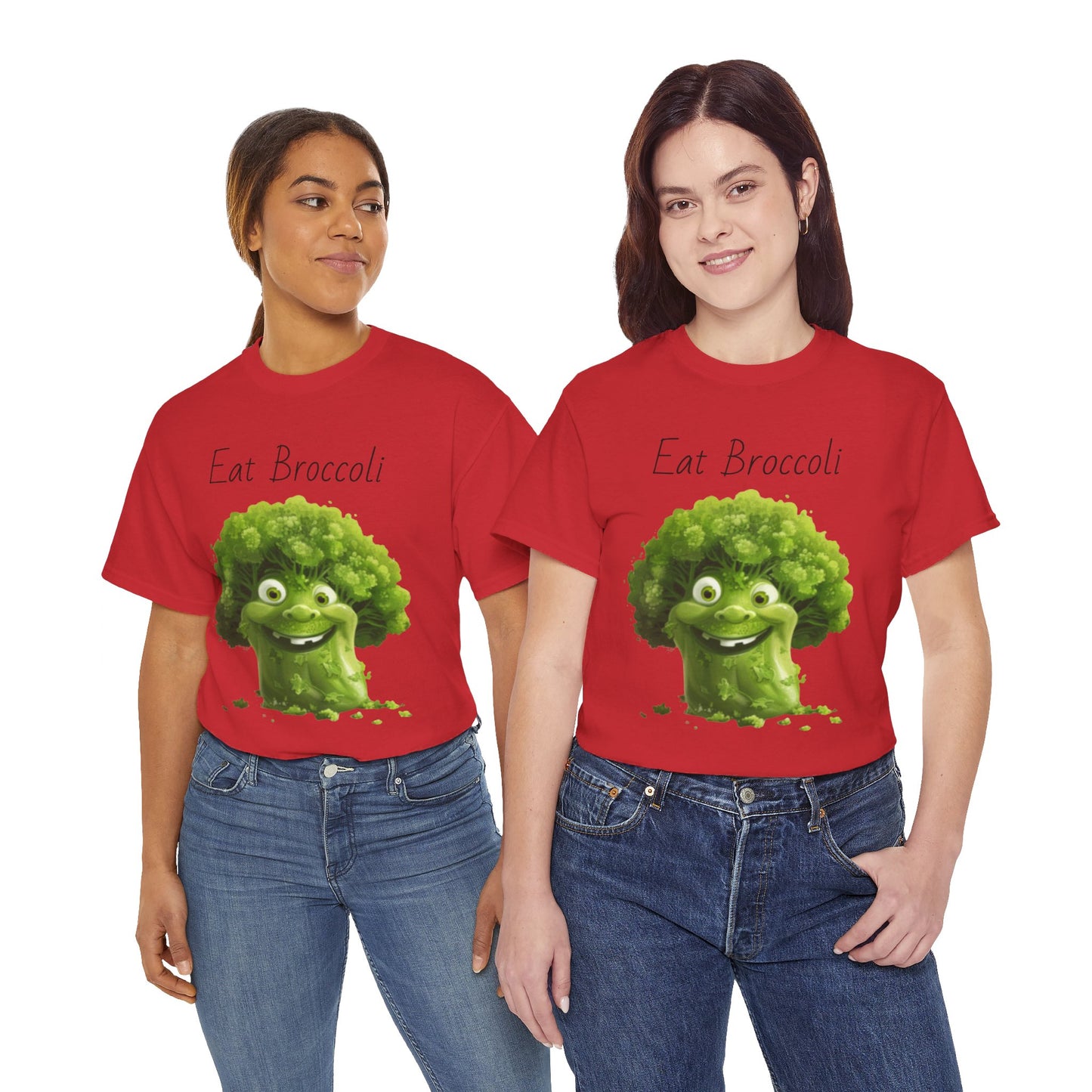 Eat Broccoli Unisex Heavy Cotton Tee