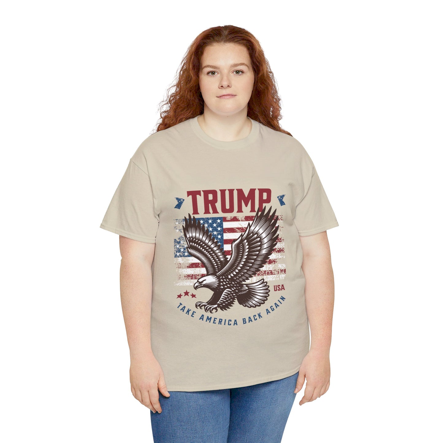 Trump MAGA Eagle Unisex Heavy Cotton Tee