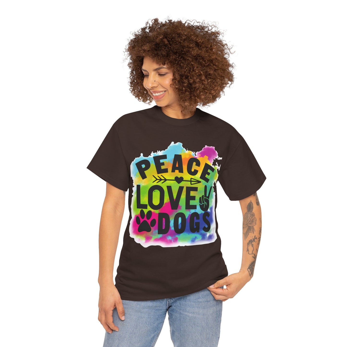 Peace Love Dogs Unisex Heavy Cotton Tee