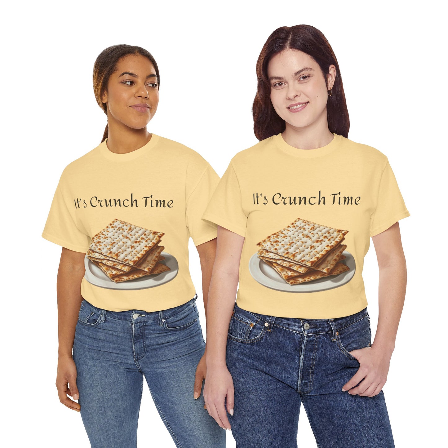 It's Crunch Time Matza Unisex Heavy Cotton Tee