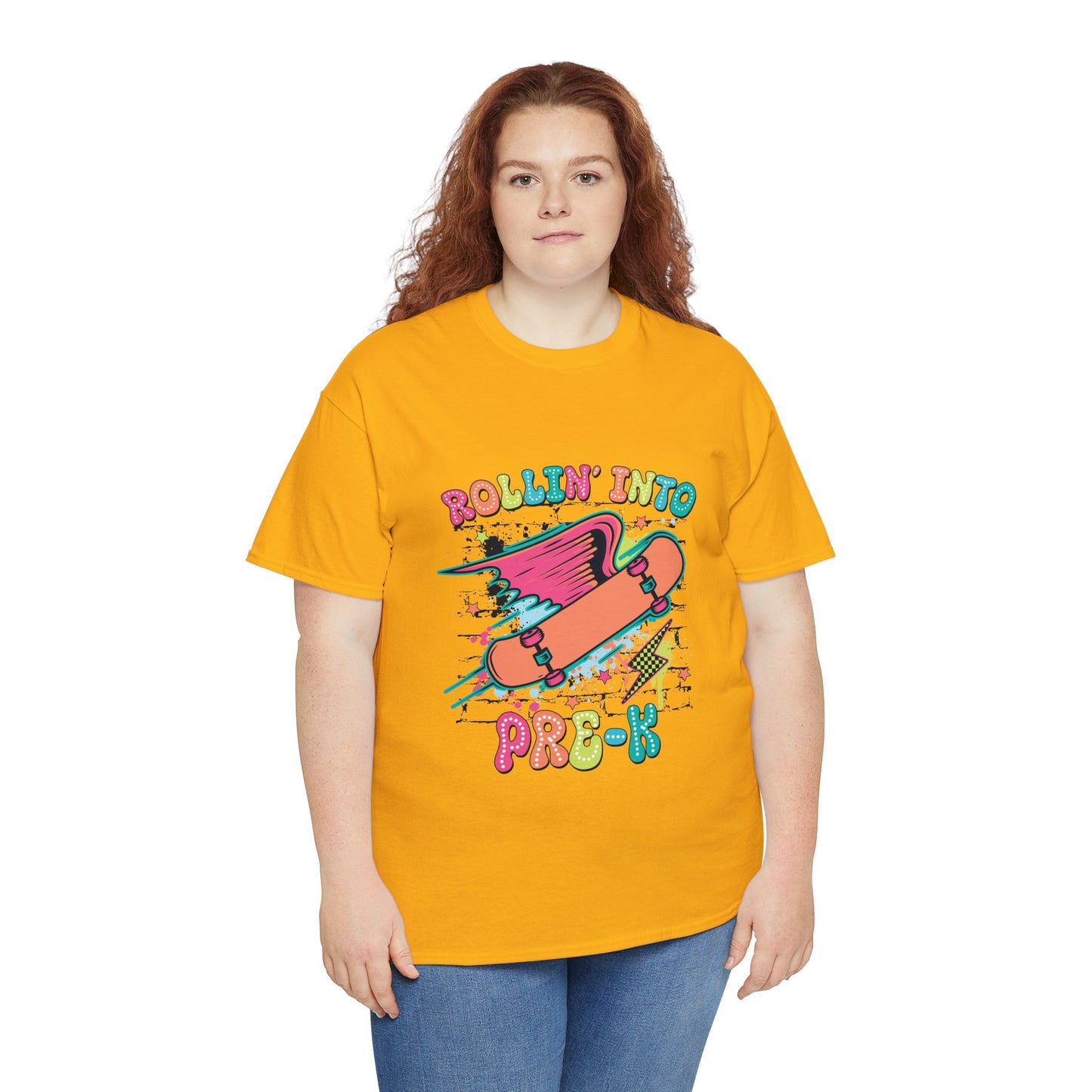 Rockin Into Pre K Unisex Heavy Cotton Tee