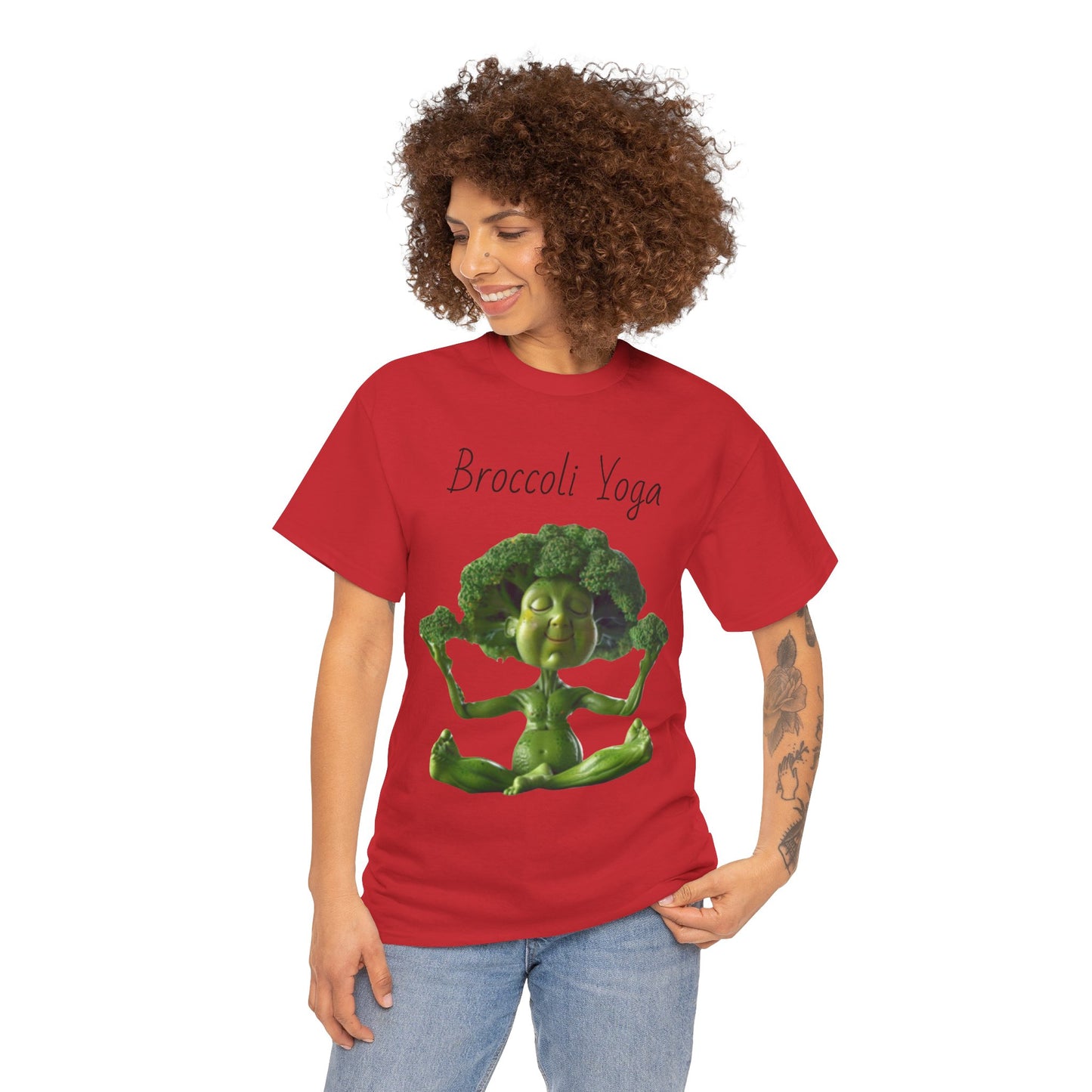 Broccoli Yoga Unisex Heavy Cotton Tee