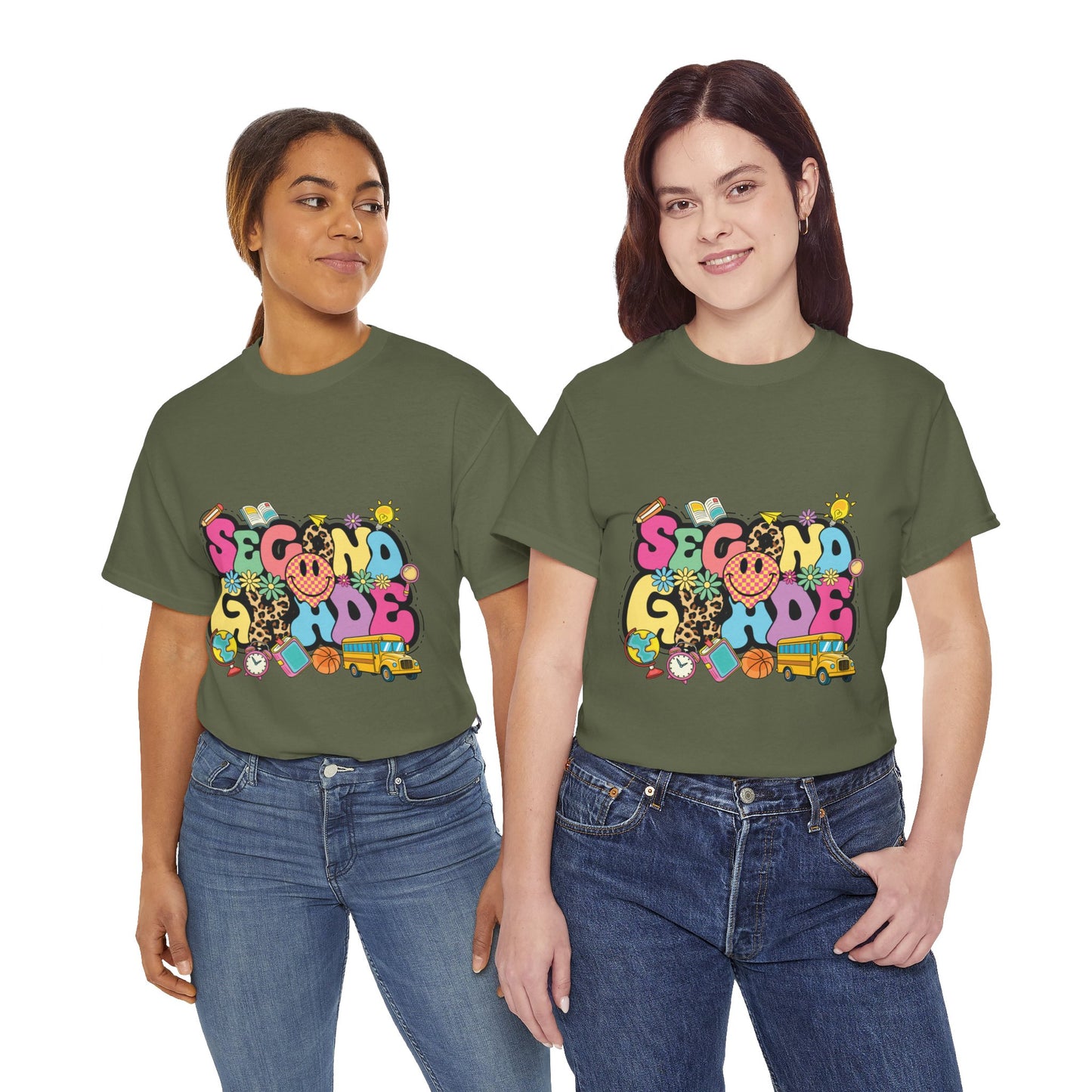 Second Grade Unisex Heavy Cotton Tee