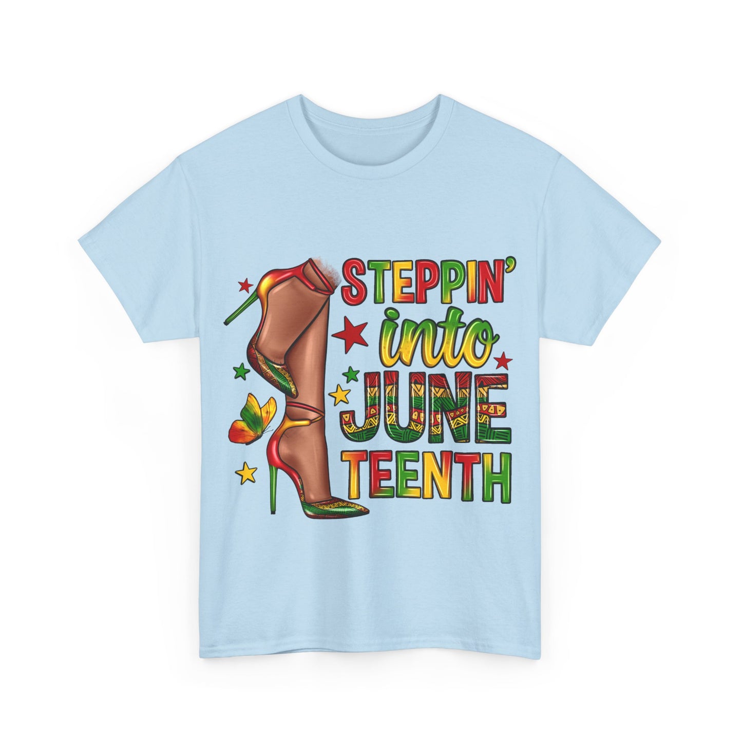 Stepping Into Juneteenth Unisex Heavy Cotton Tee