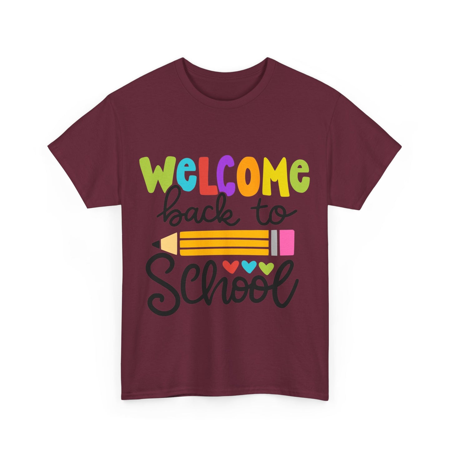 Welcome Back To School Unisex Heavy Cotton Tee