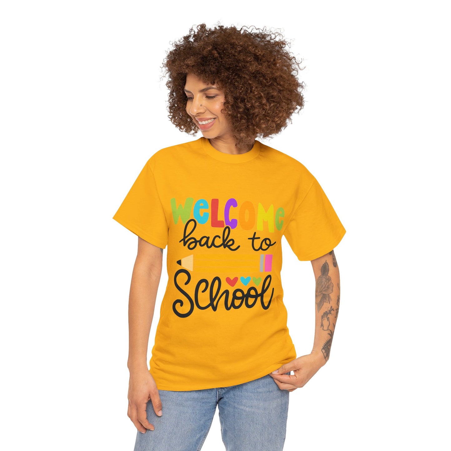 Welcome Back To School Unisex Heavy Cotton Tee