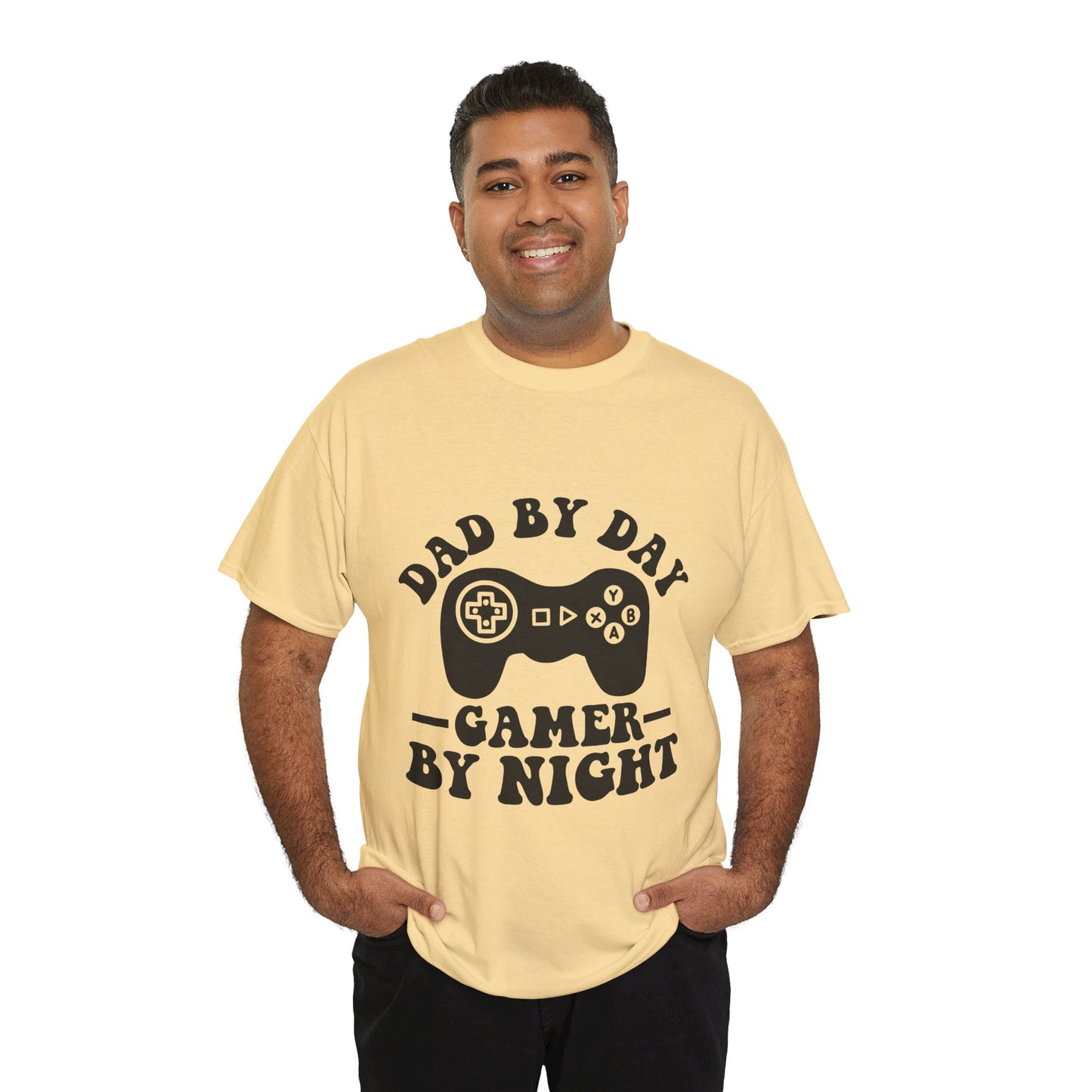 Gamer By Night Unisex Heavy Cotton Tee