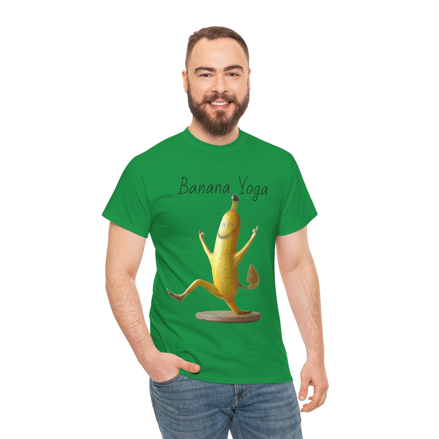 Banana Yoga2 Unisex Heavy Cotton Tee