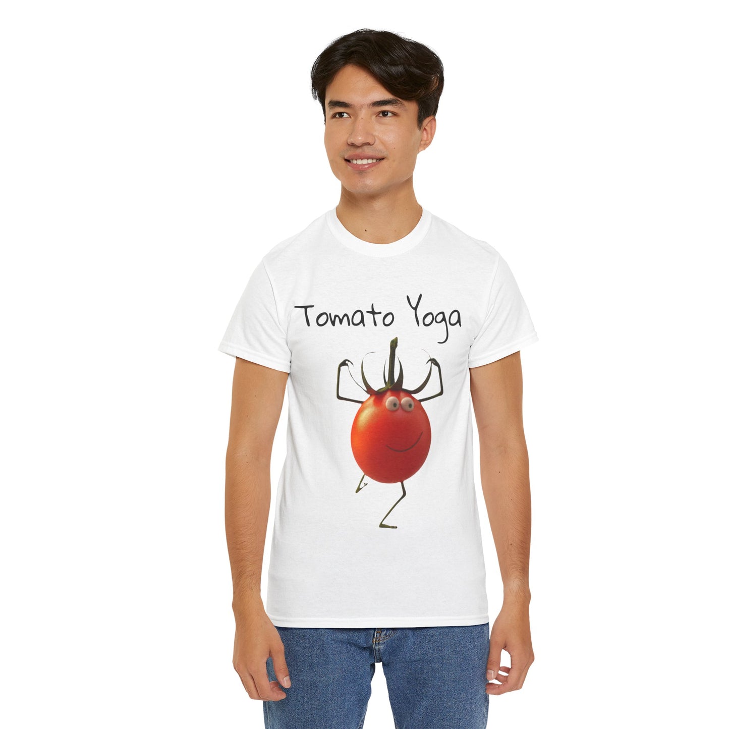 Tomato Yoga Unisex Heavy Cotton Tee