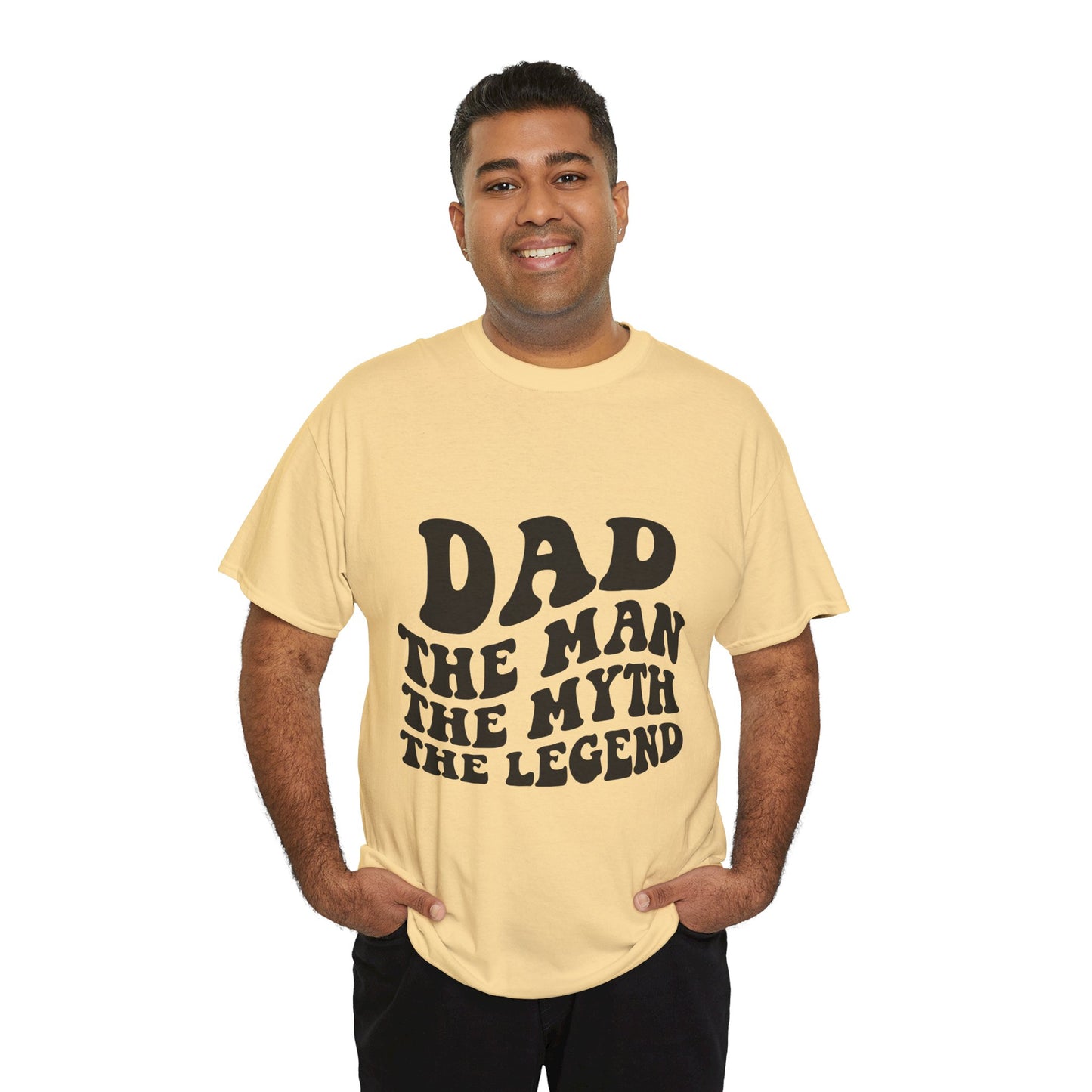 Dad Man Myth Legend Unisex Heavy Cotton Tee