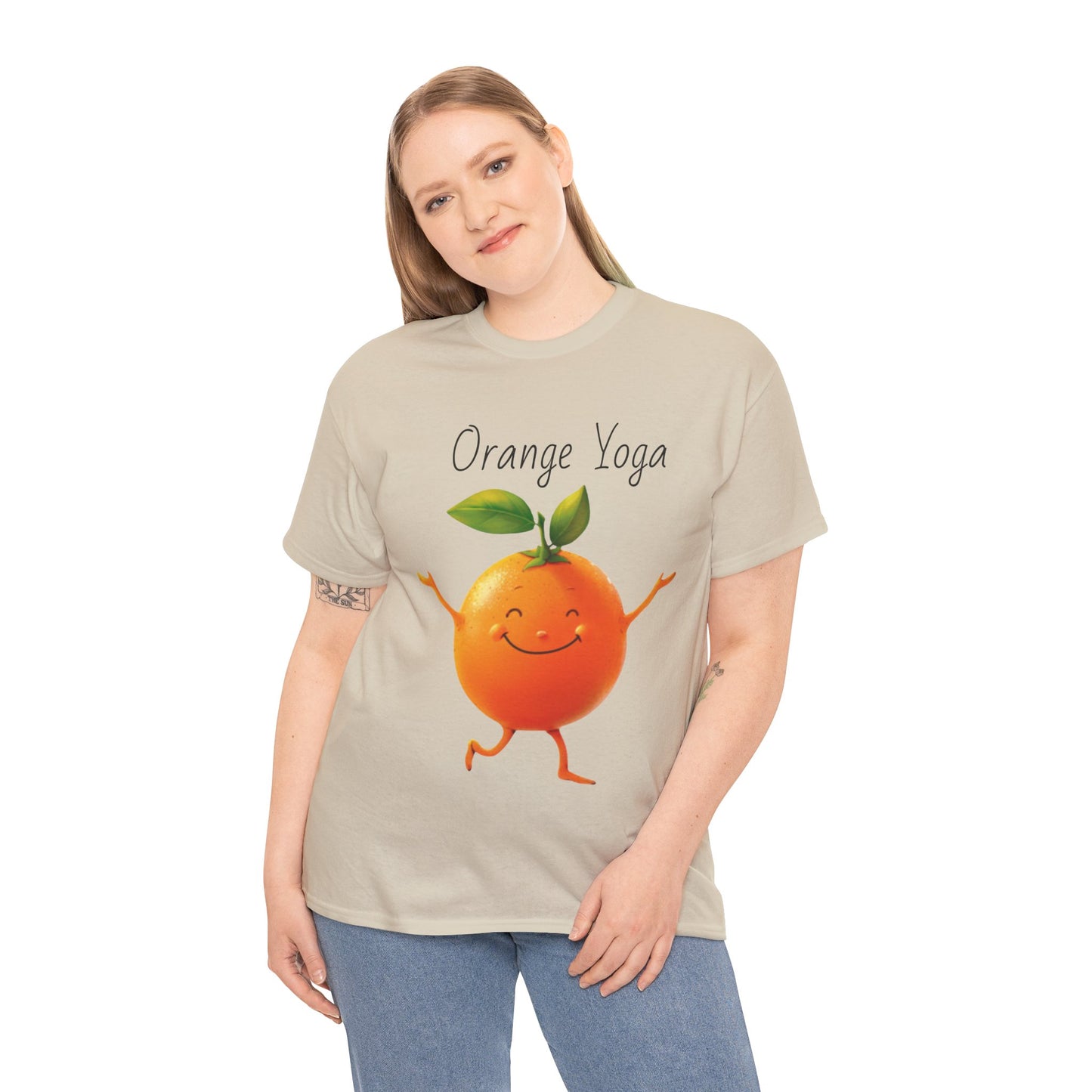 Orange Yoga Unisex Heavy Cotton Tee