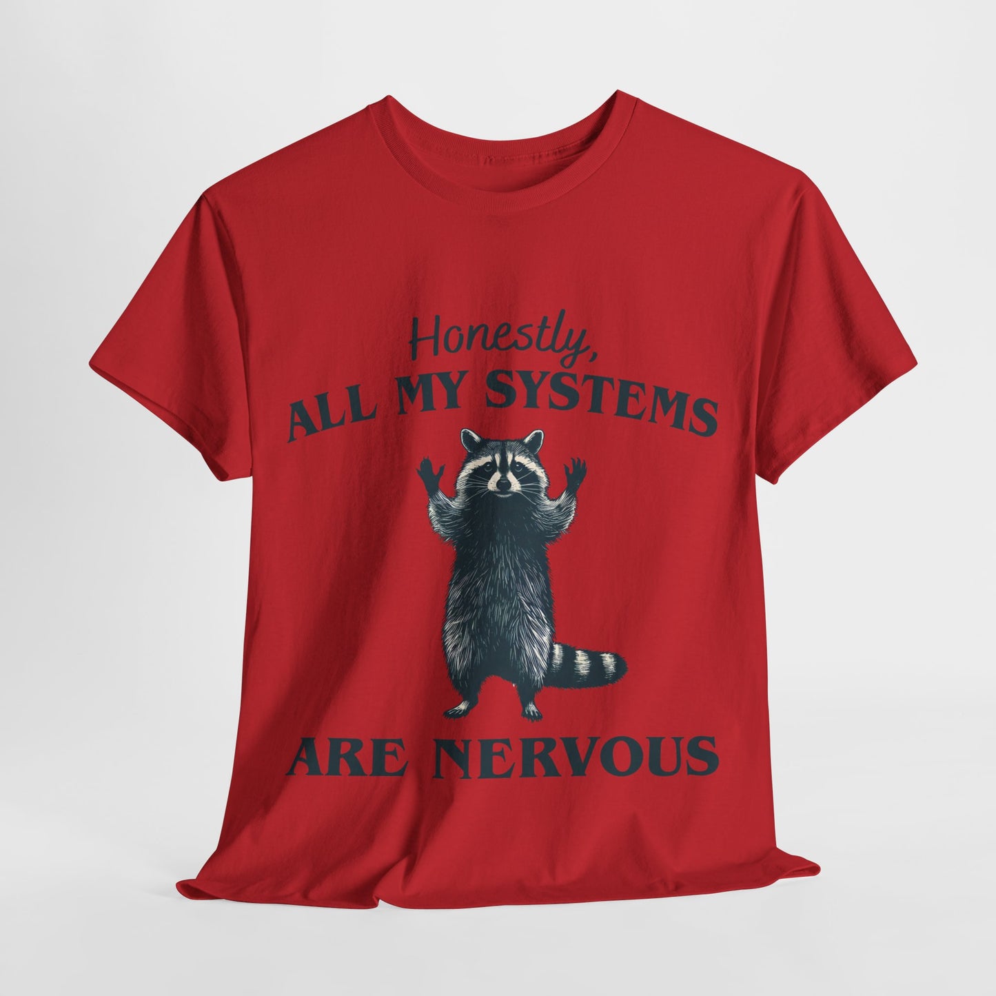 Nervous Racoon Unisex Heavy Cotton Tee