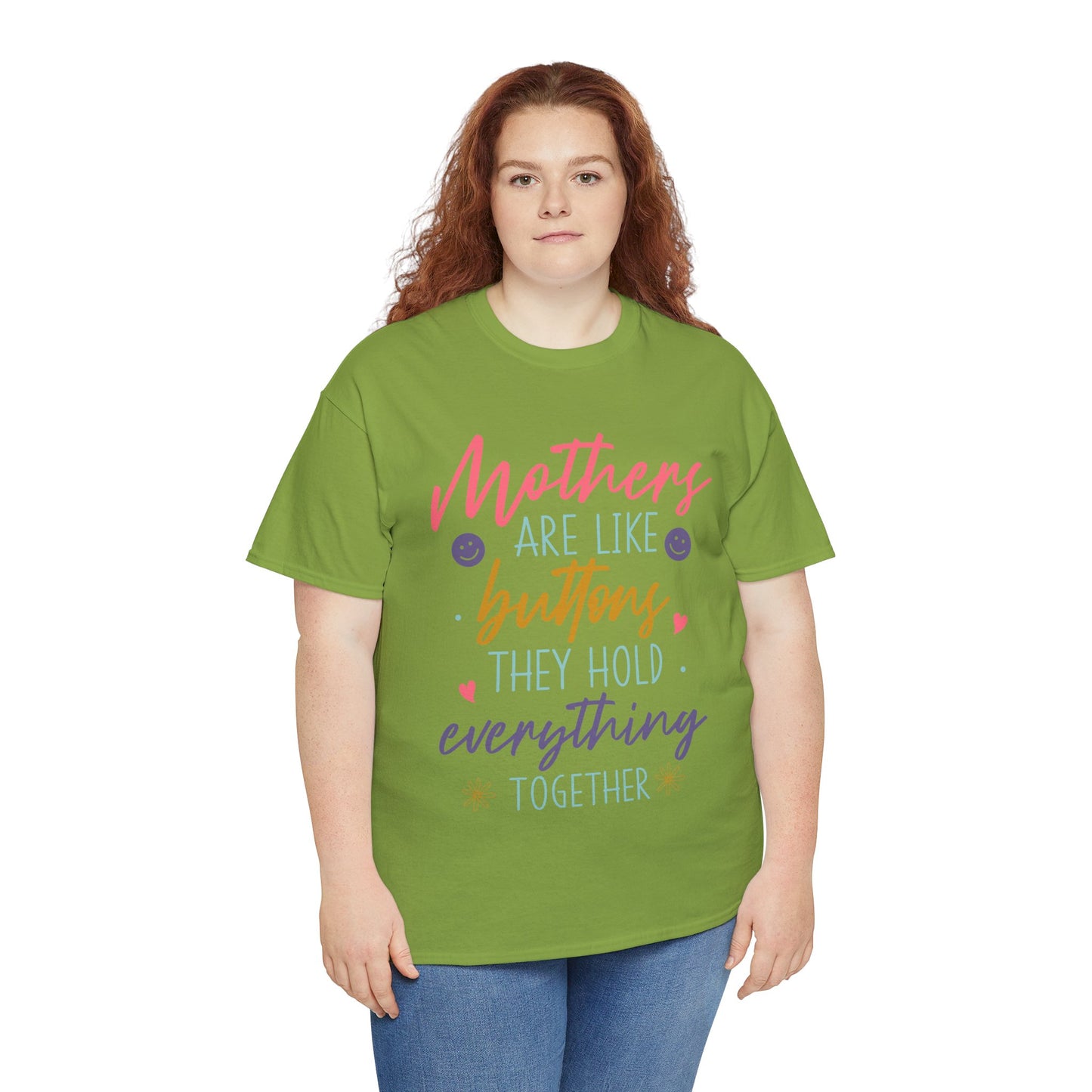 Mothers Are Like Buttons Unisex Heavy Cotton Tee