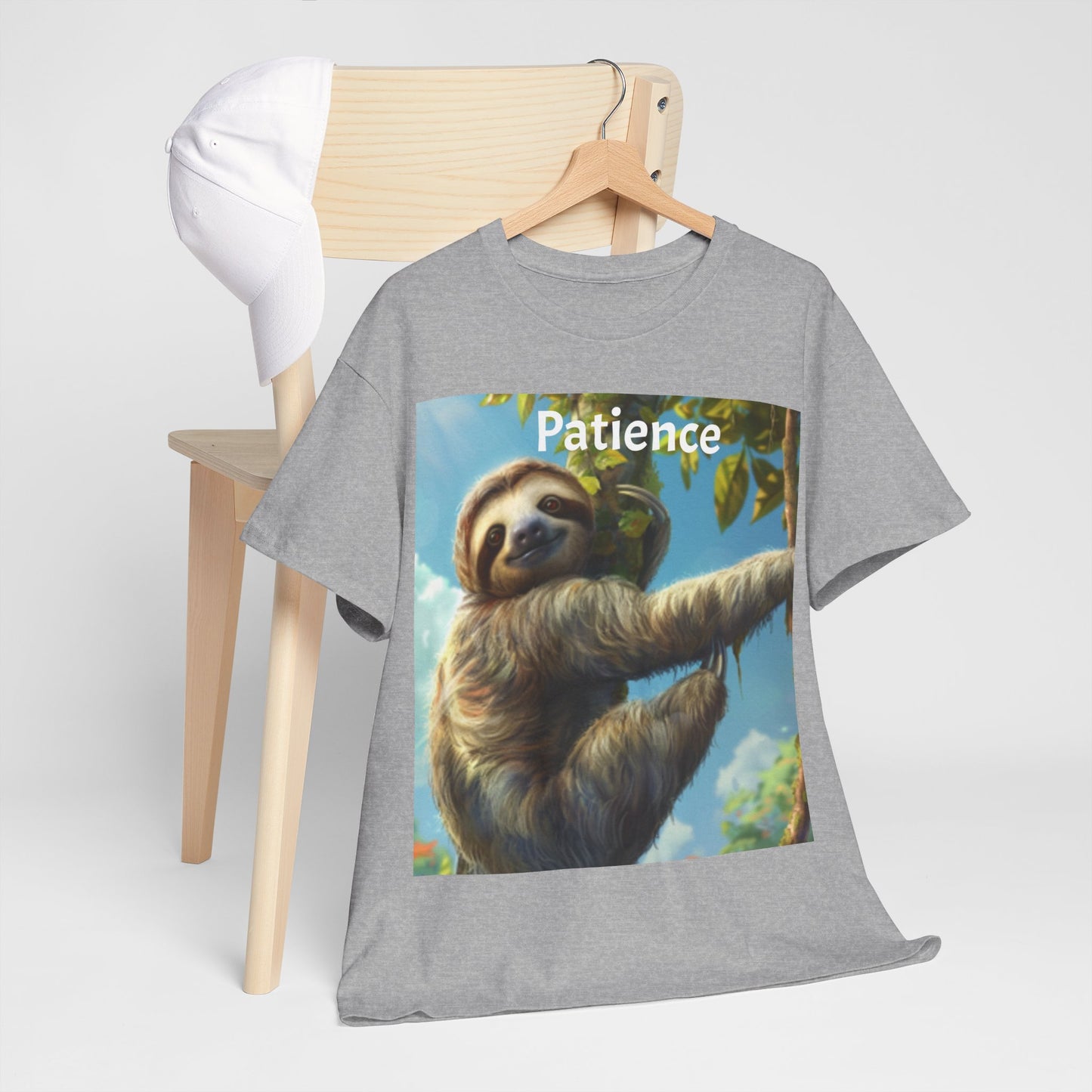 Sloth Patience Unisex Heavy Cotton Tee