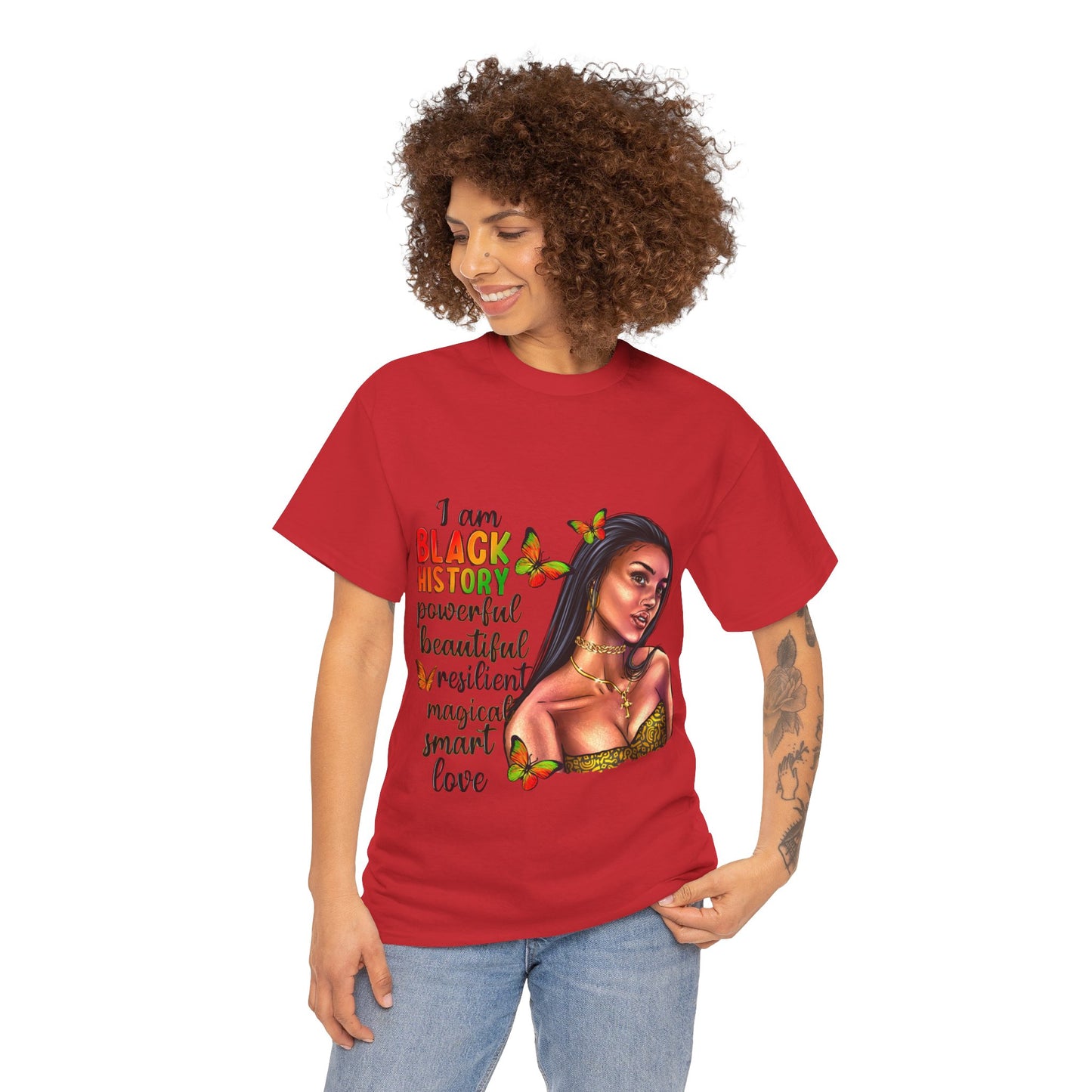 I Am Black History Unisex Heavy Cotton Tee