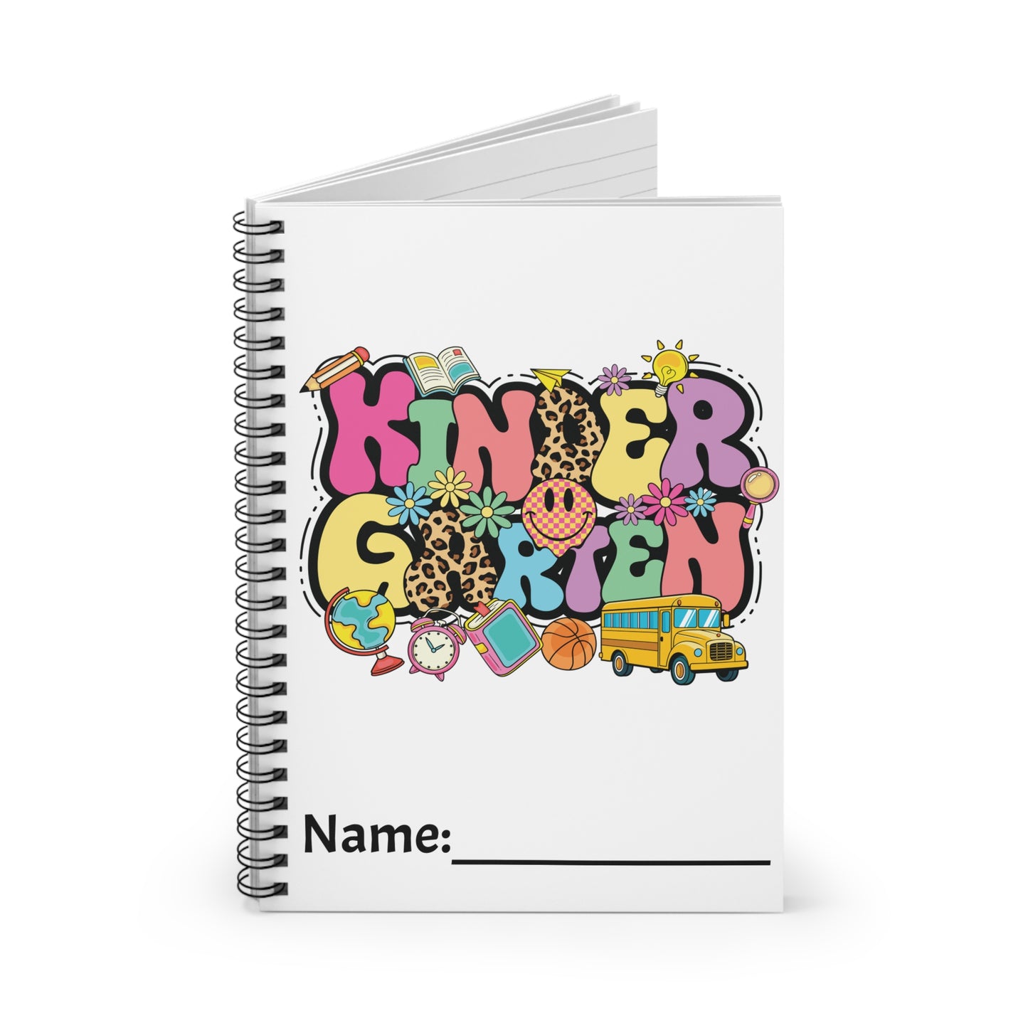 Kindergarten Spiral Notebook - Ruled Line