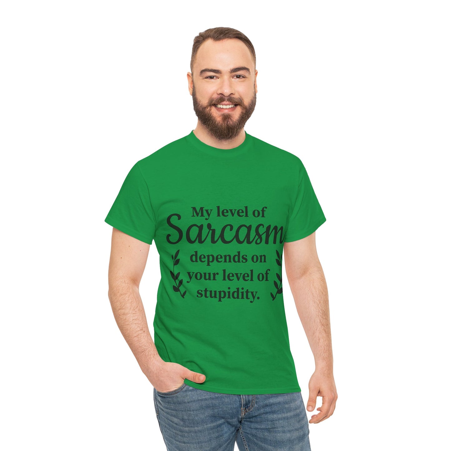 My Level Of Sarcasm Unisex Heavy Cotton Tee