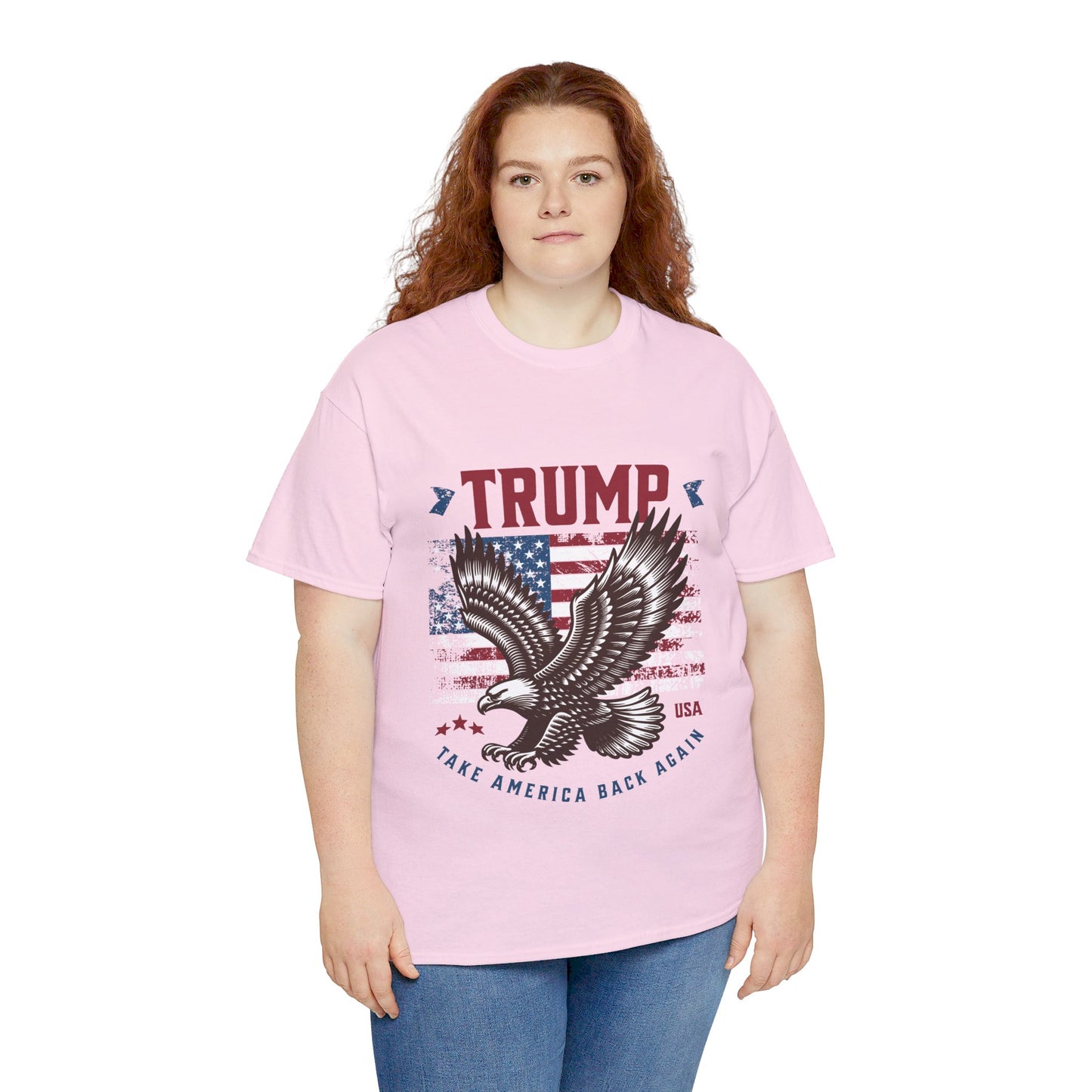 Trump MAGA Eagle Unisex Heavy Cotton Tee