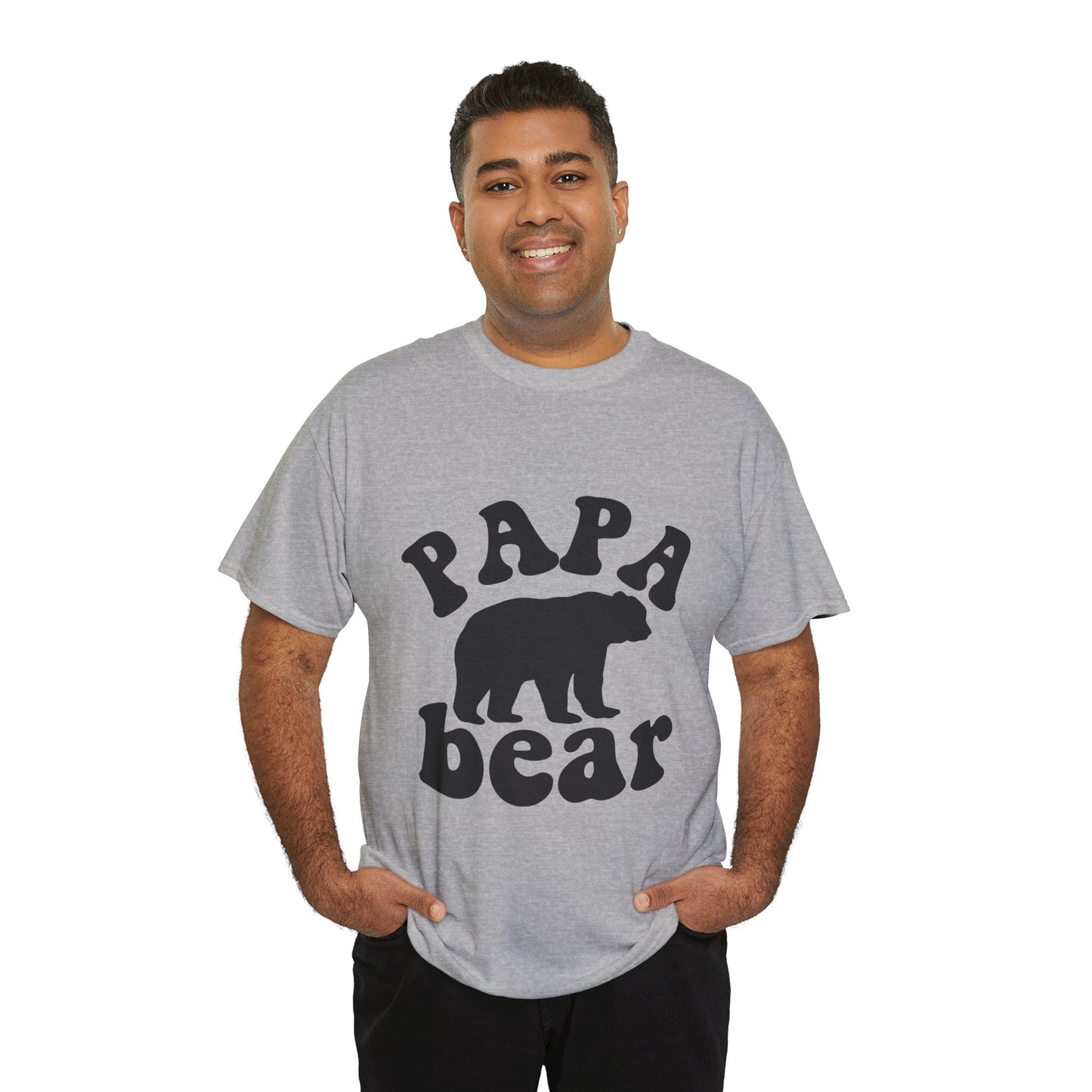 Papa Bear Unisex Heavy Cotton Tee