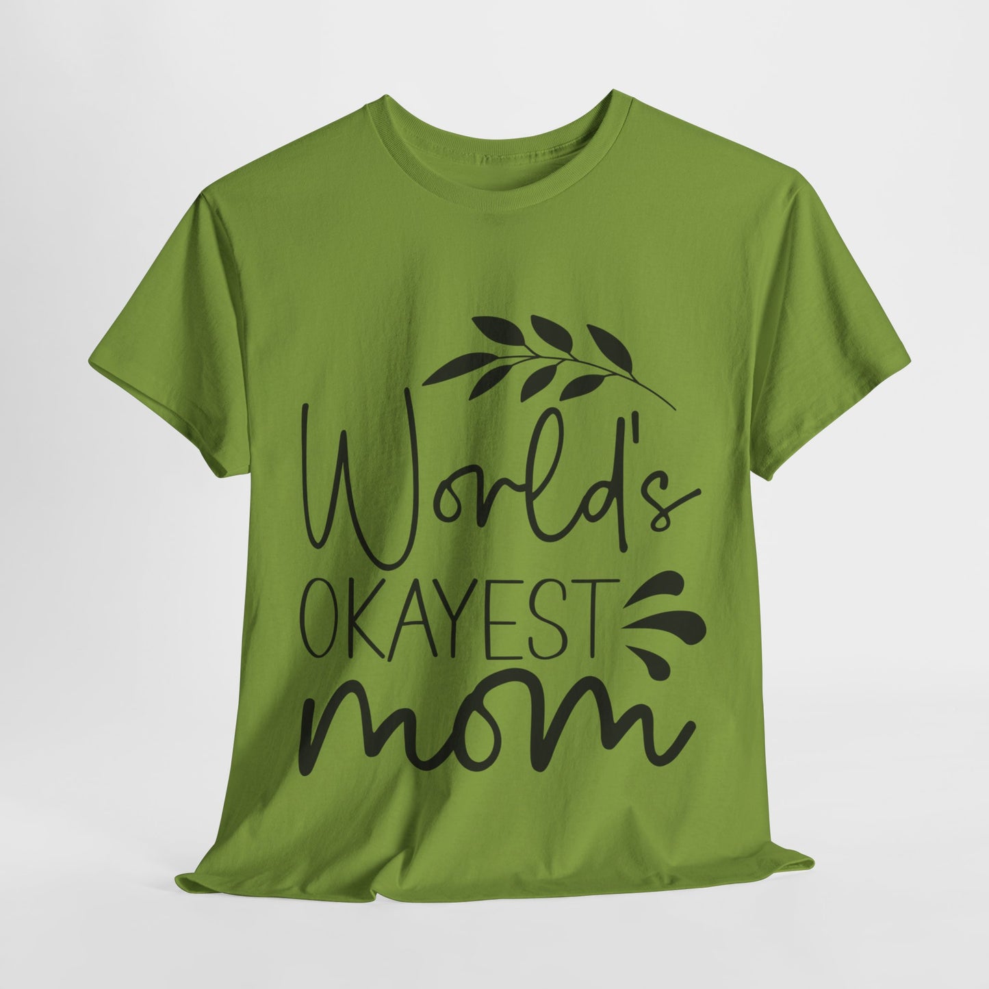 World's Okayest Mom Unisex Heavy Cotton Tee