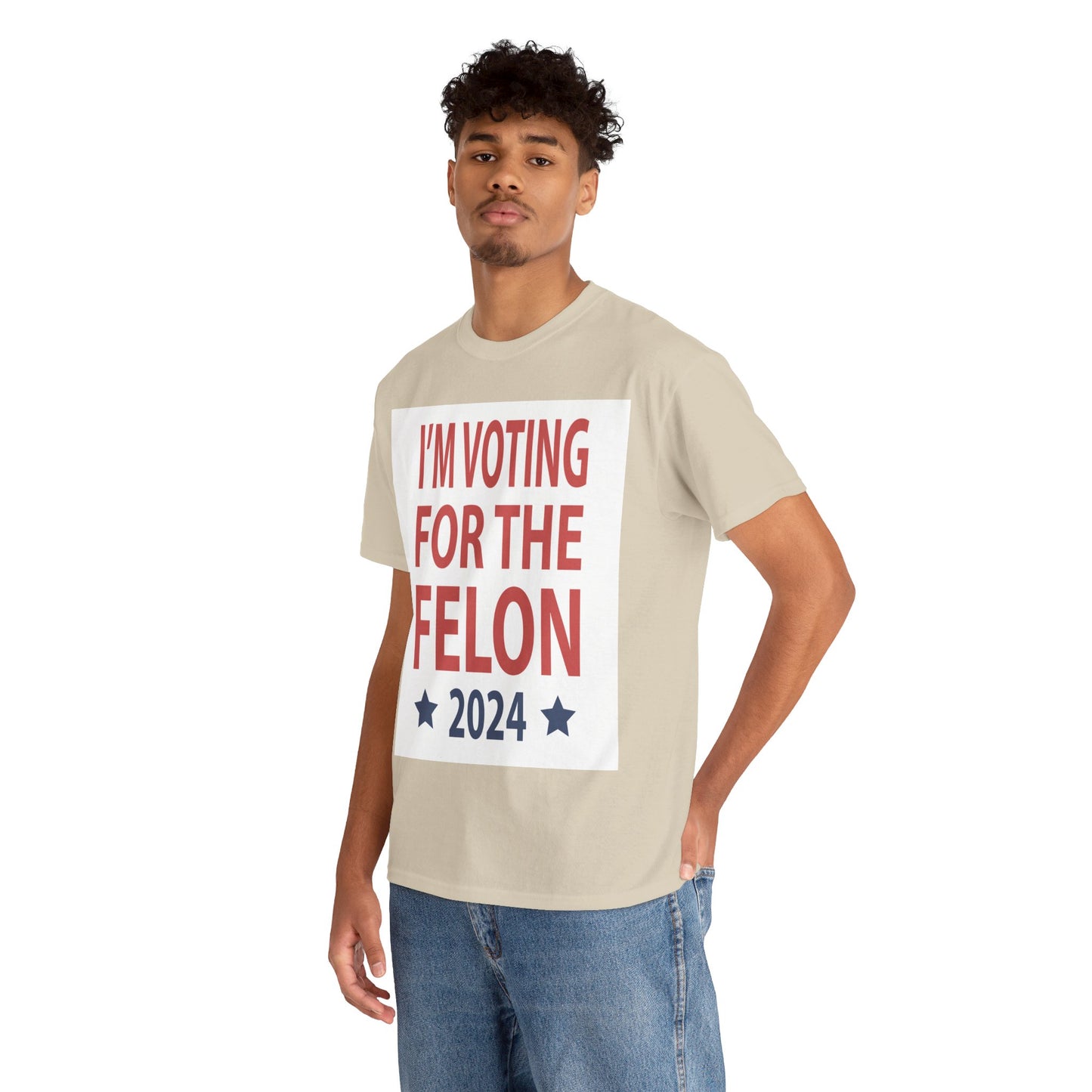 Voting For A Felon Unisex Heavy Cotton Tee