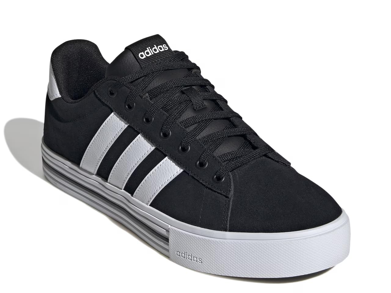 adidas Men's Daily 4.0 Sneaker, Black/White/White, 5