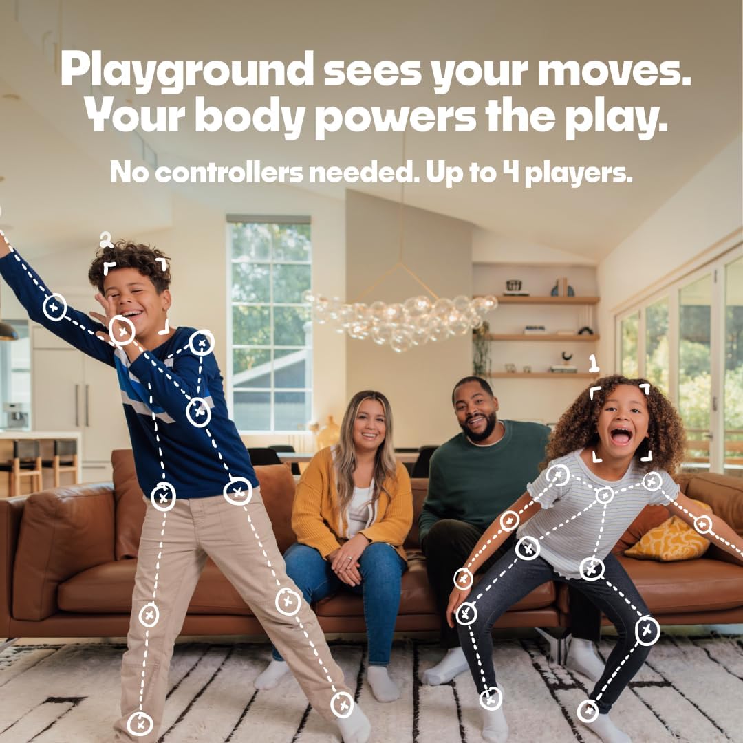 Nex Playground Game System, Indoor Family Game Night, Fun Games & Physical Play, Unique AI-Powered Motion Tracking Video Game Console, Transforms Living Room into a Family or Party Games Space