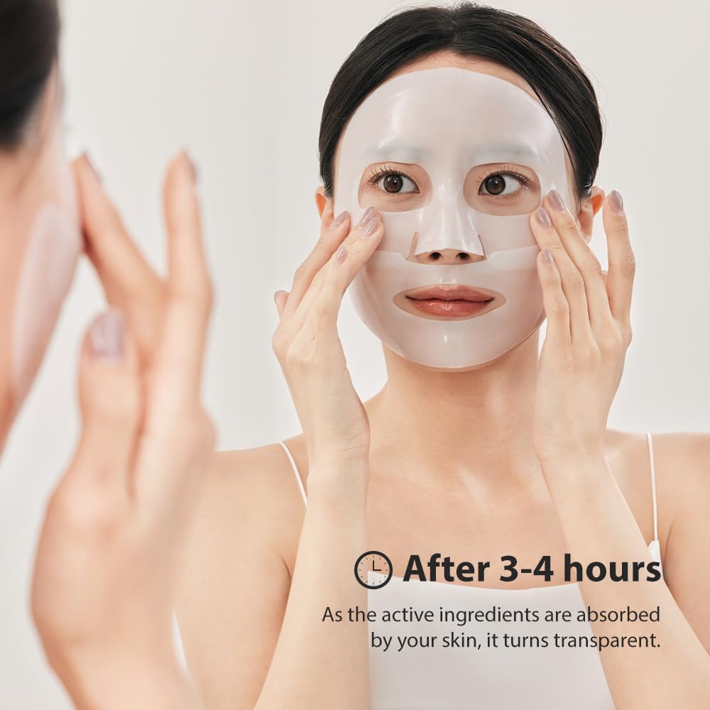 SUNGBOON EDITOR Deep Collagen Overnight Mask 37gx4ea | The real collagen 2,160,000ppb | Facial Hydrogel Masks with low molecular weight collagen for elasticity, firming, and moisturizing