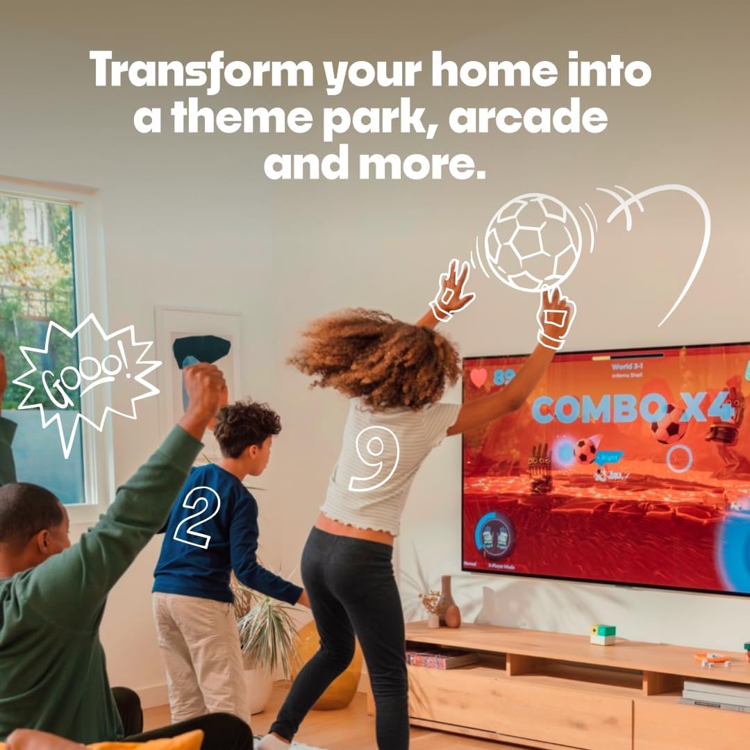 Nex Playground Game System, Indoor Family Game Night, Fun Games & Physical Play, Unique AI-Powered Motion Tracking Video Game Console, Transforms Living Room into a Family or Party Games Space