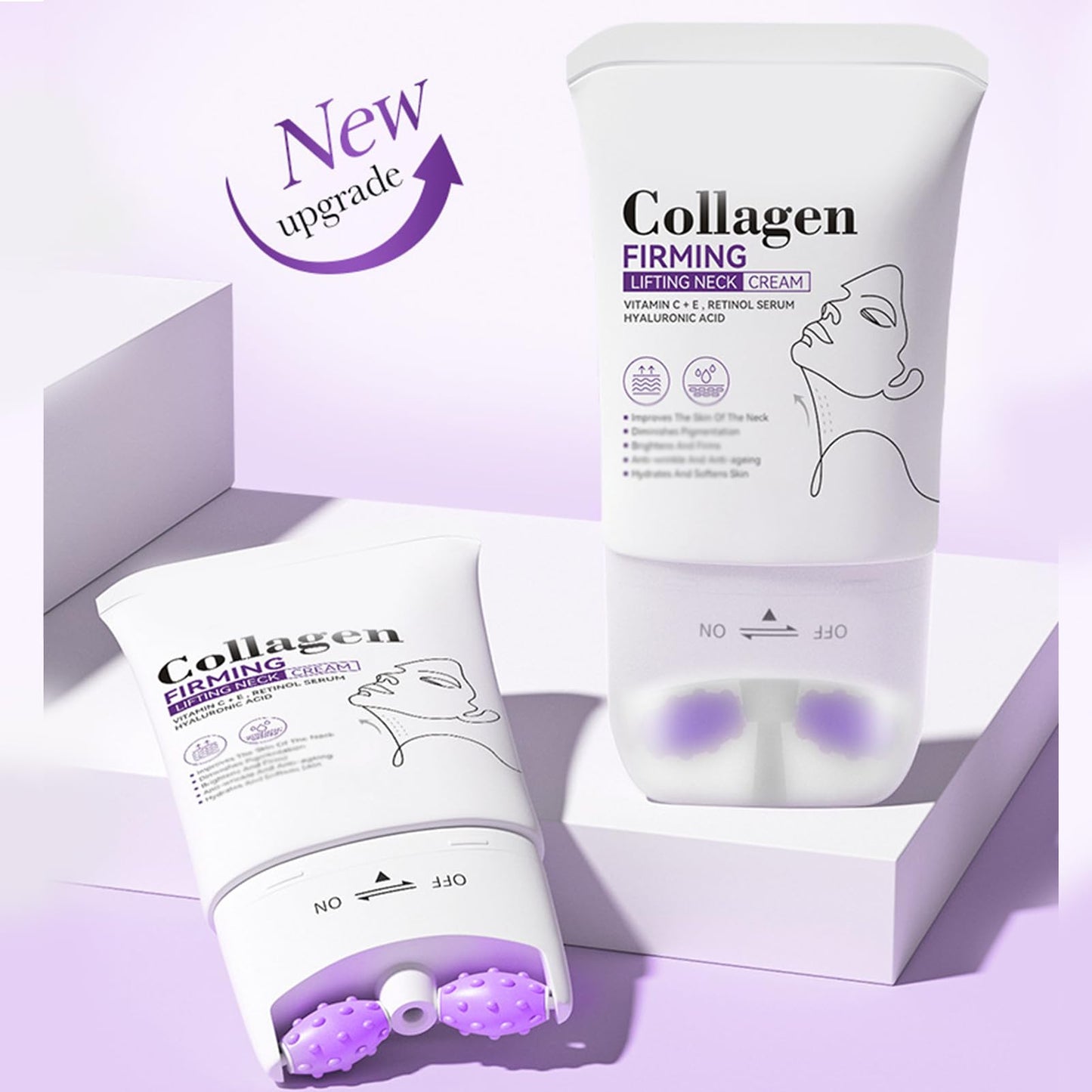 SADOER Collagen Firming Lifting Neck Cream, SADOER Collagen Neck Cream - Reduces Neck Wrinkles, Korean Neck Cream, SADOER Anti-Aging Collagen Cream (2)