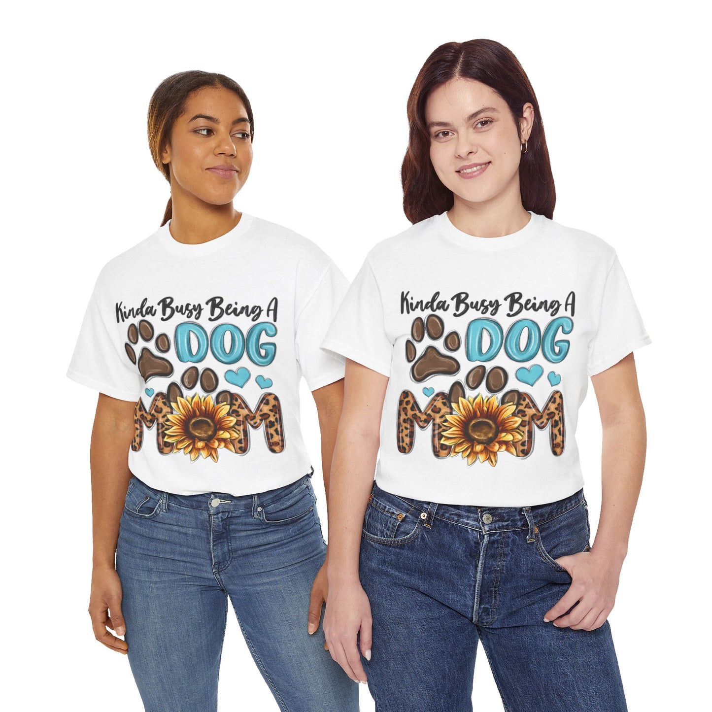 Busy Being A Dog Mom Unisex Heavy Cotton Tee